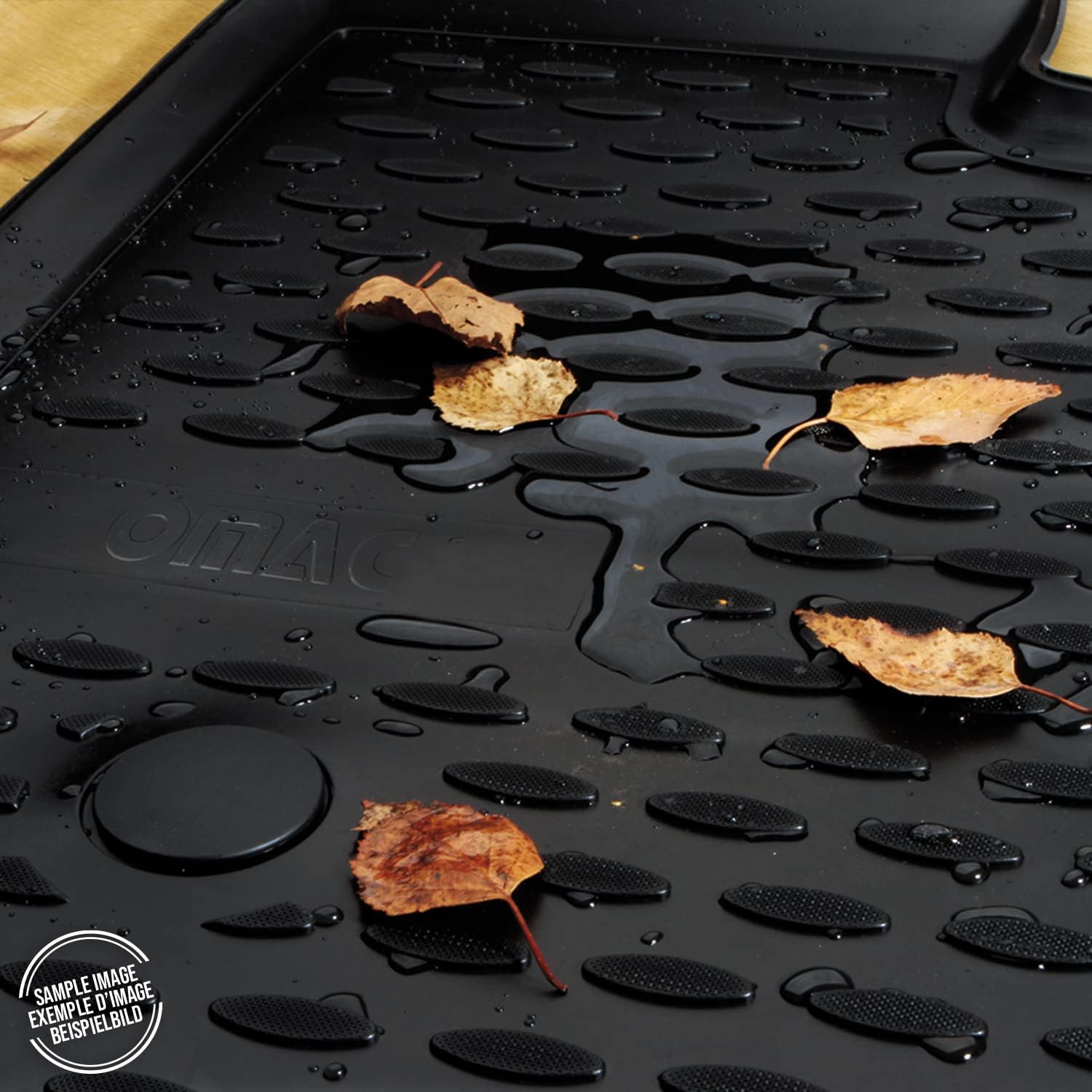 OMAC Alfombrillas 3D personalizadas y revestimientos de carga para Audi Q8 2019 2024 2020 2021 2022 2023 2024 todo tipo de clima, negro