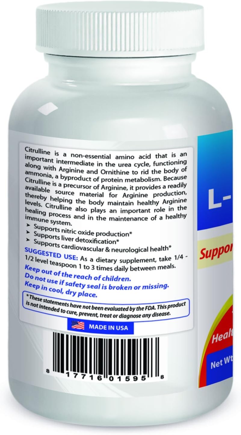 Best Naturals L-citrulina en polvo 8 oz (8 onzas (paquete de 1))