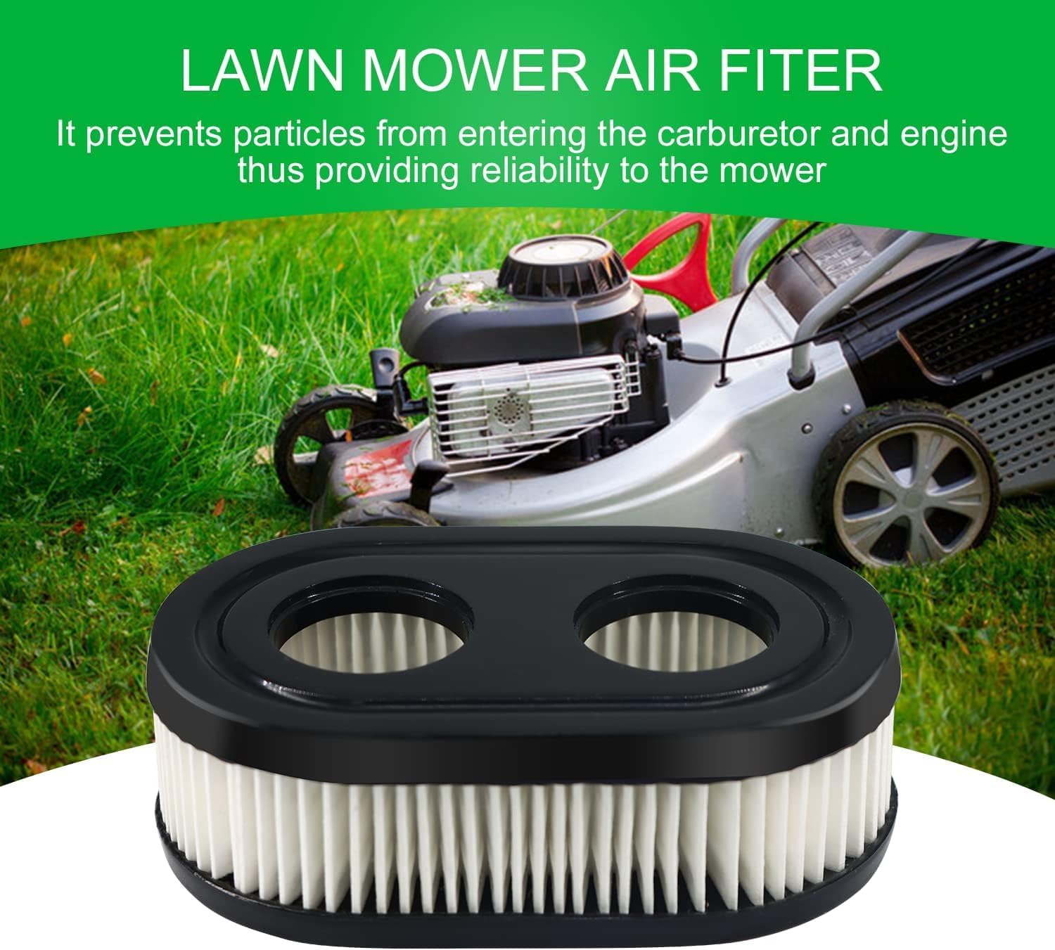 798452 593260 Filtro de aire con 595658 Reemplazo de la cubierta del limpiador de aire para cortacésped BS 103M02 104M02 104M05 09P700 093J02 550E