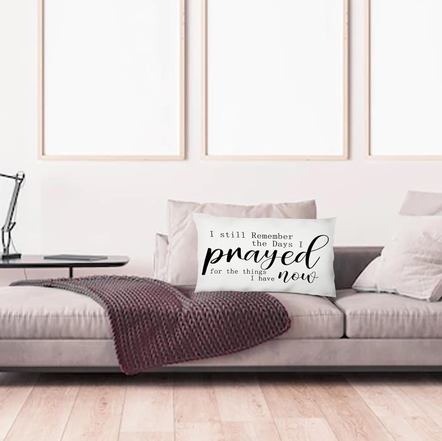 Almohadas decorativas para cama, I Still Remember The Days I Prayed for What I Have Now, regalos cristianos, almohadas para cama, funda de almohada