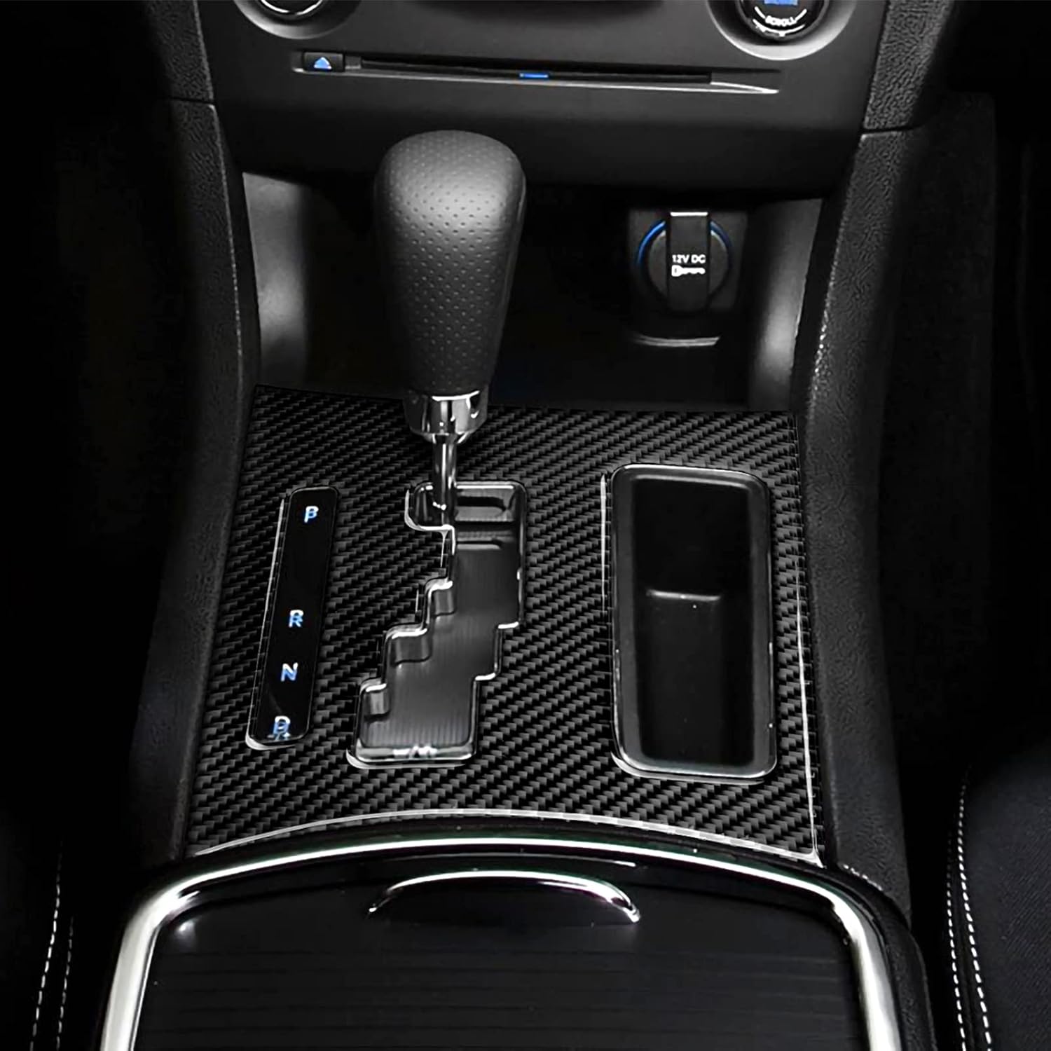 BRMYL Coche cambio cambio panel cubierta calcomanías para 2011 2012 2013 2014 Dodge cargador accesorios fibra carbono interior pegatinas