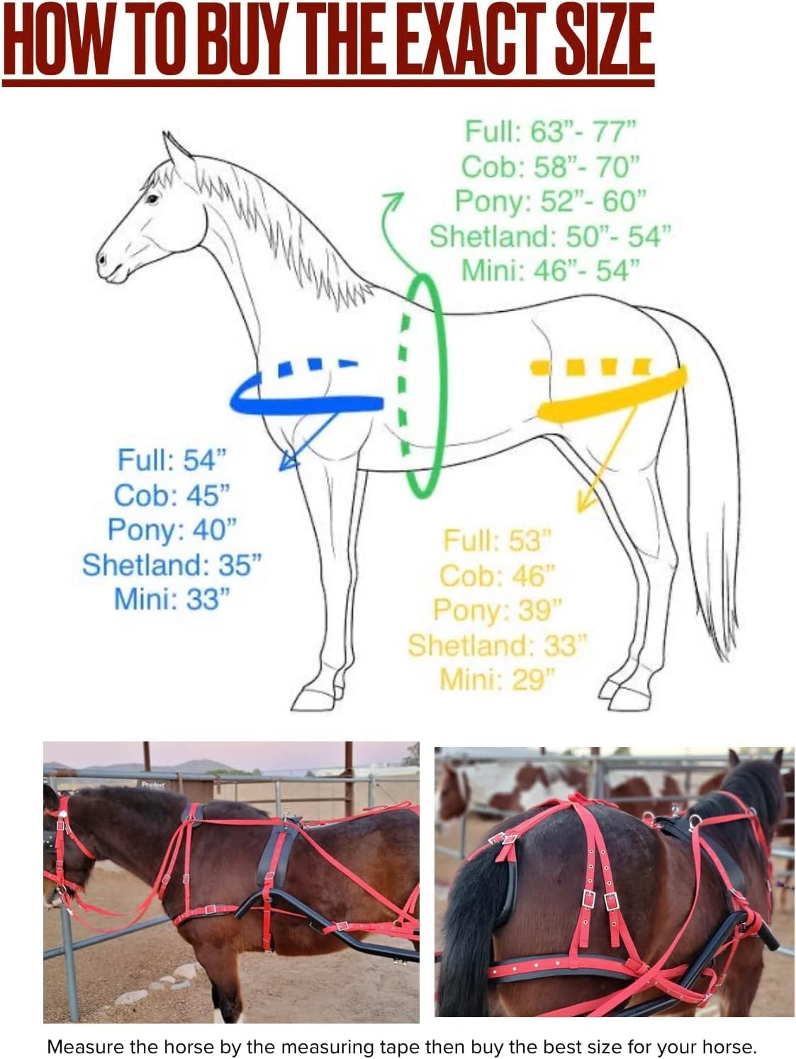Arnés de conducción de nailon unisex en rosa para carro de caballo individual rosa (matrimonial)