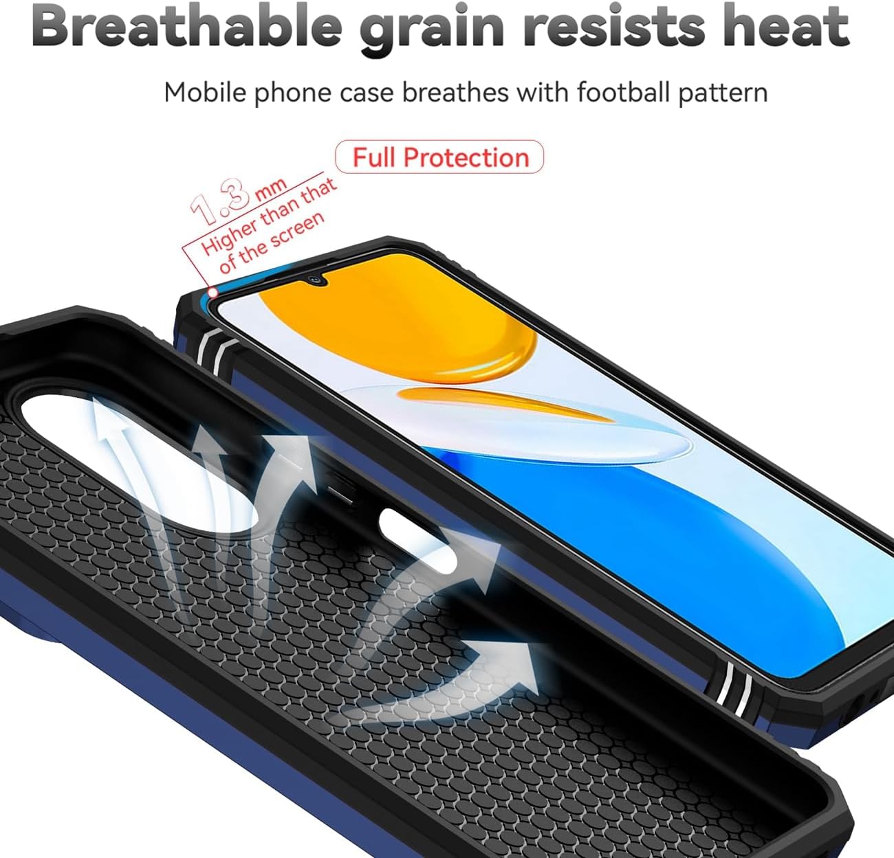 Funda para Honor X7, CMA-LX2 CMA-LX1 con protector de pantalla de vidrio templado y cubierta de cámara deslizante, soporte de anillo giratorio de