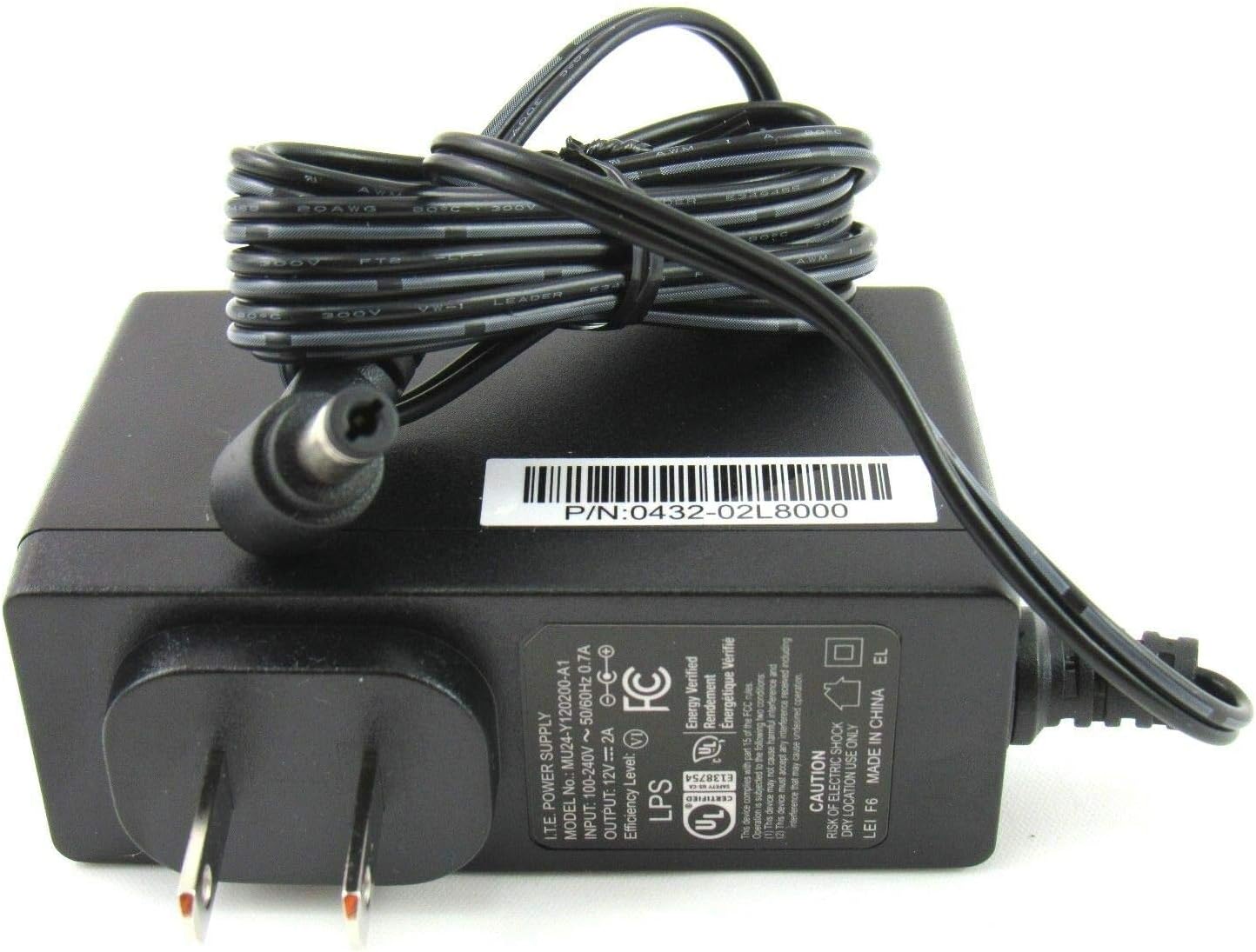 Adaptador de CA de fuente de alimentación I.T.E Modelo MU24-Y120200-A1 PN 0432-02L800