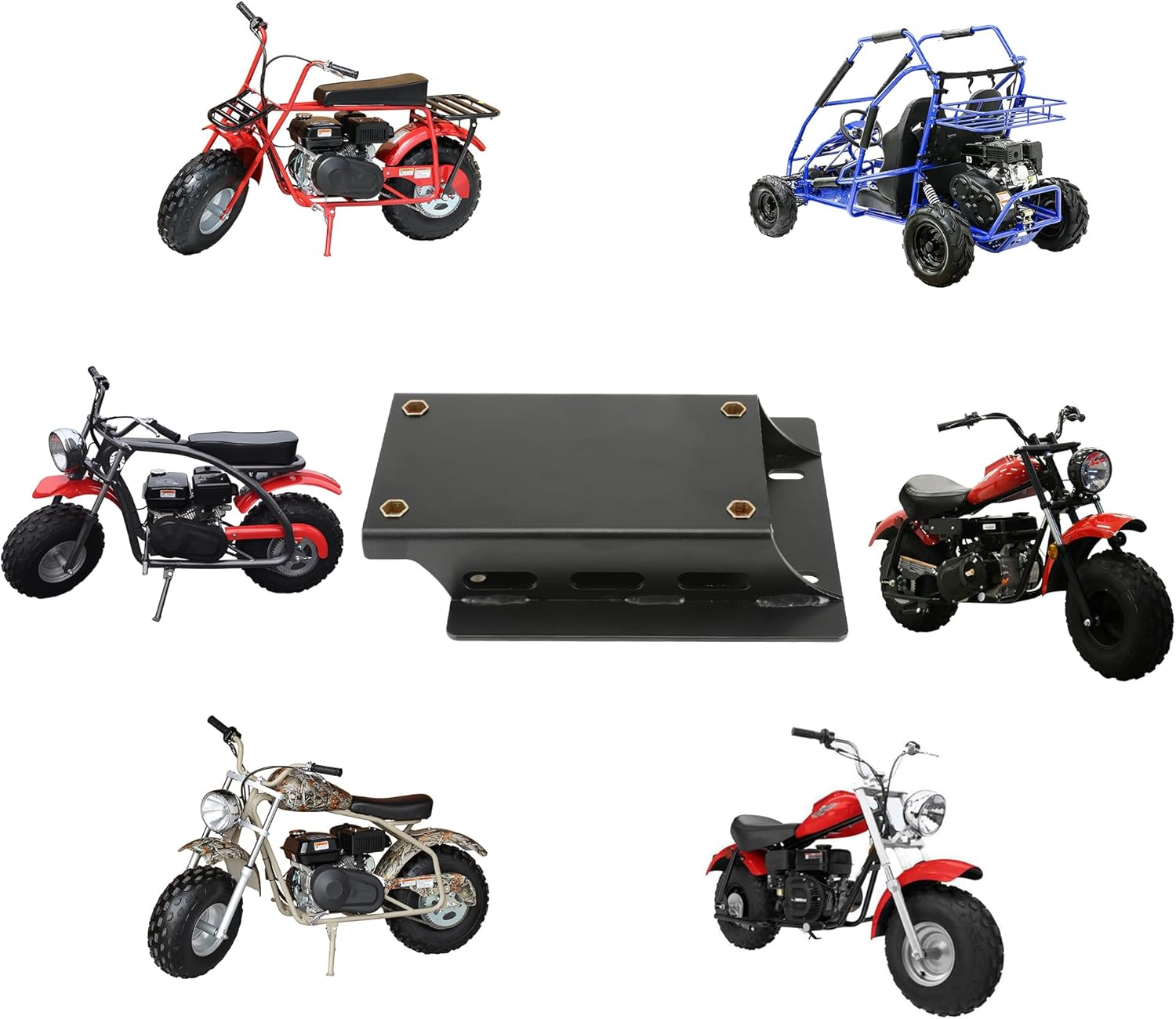 GREHUA Convertidor de par Motor Motor Placa Elevadora para Predator 212cc 196cc 224cc 6.5hp Honda GX160 GX200 Clone Coleman Mini Bike CT200U BT200X