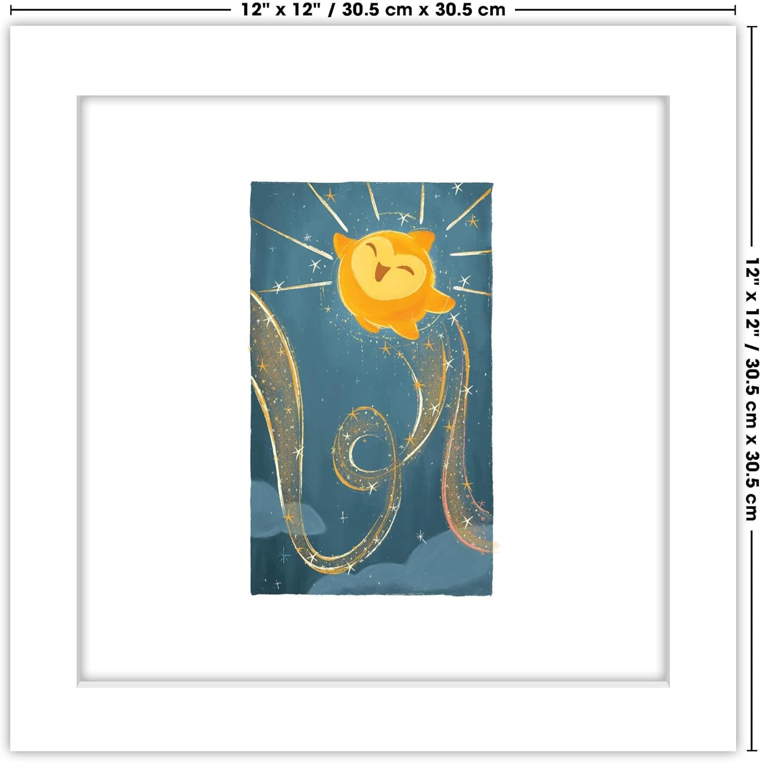 Trends International Gallery Pops Disney Wish – Wish Come True Panel #5 – Póster de pared, 12.00 x 12.00 pulgadas, versión de marco blanco