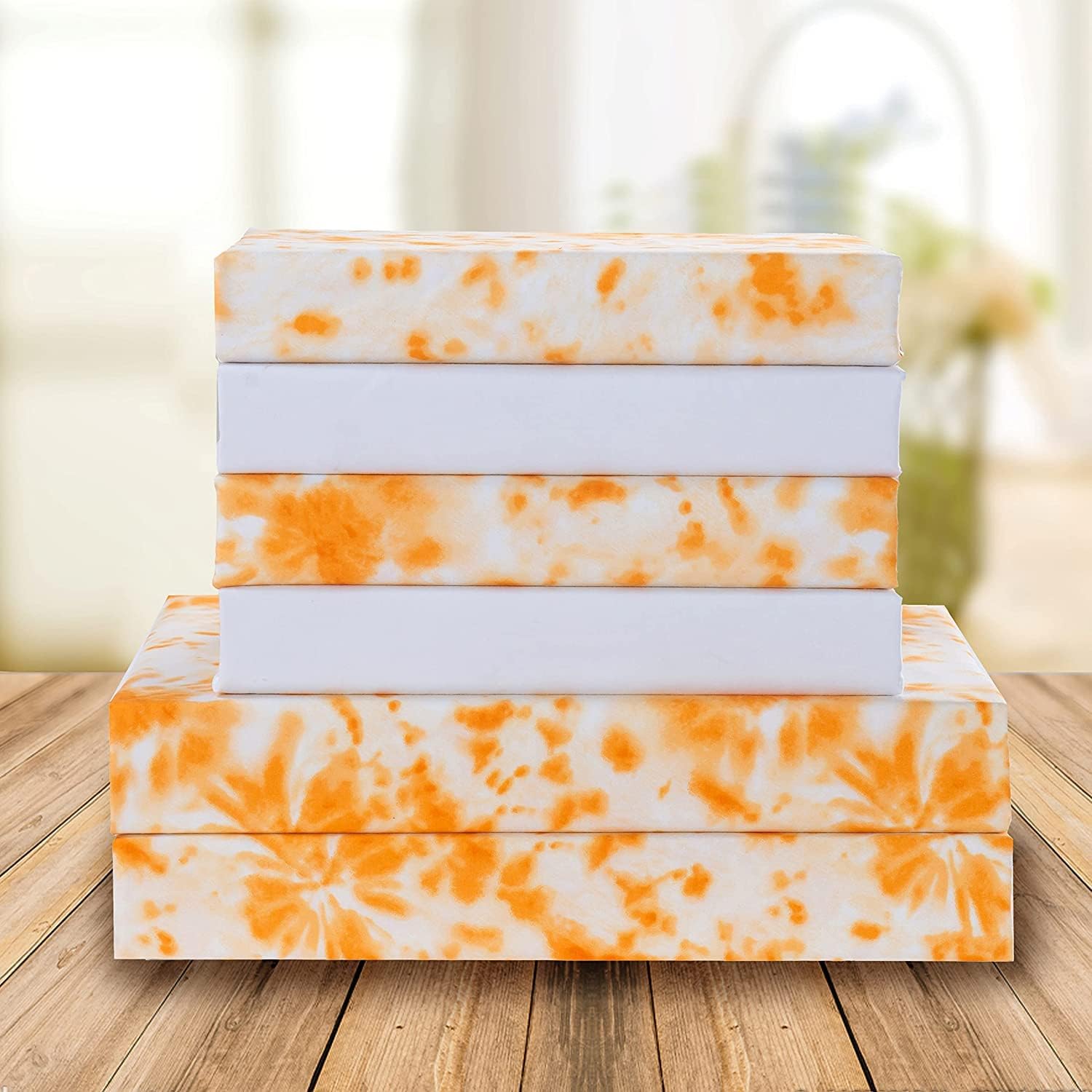 Elegant Comfort Aria Tie-Dye – Juego de sábanas de 6 piezas, 1500 microfibra de calidad prémium hotelera, teñido anudado en espiral, suave,