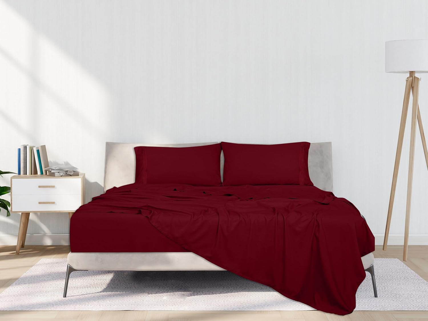 Royale Linens – Sábana encimera tamaño California King, microfibra cepillada 1800, ultrasuave, transpirable, resistente a arrugas y manchas, la