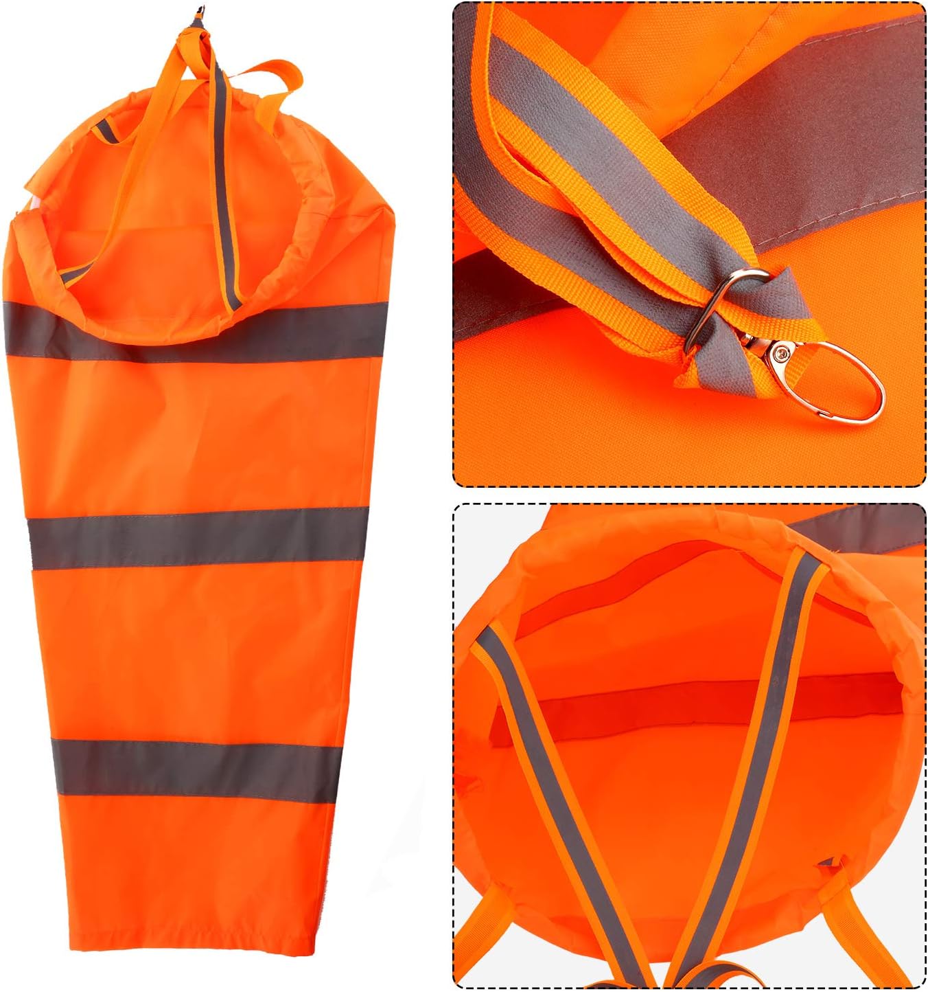 Boao 2 piezas de manga de viento colorida para colgar, decoración de orgullo gay, lesbiana gay, material impermeable para decoración colgante al