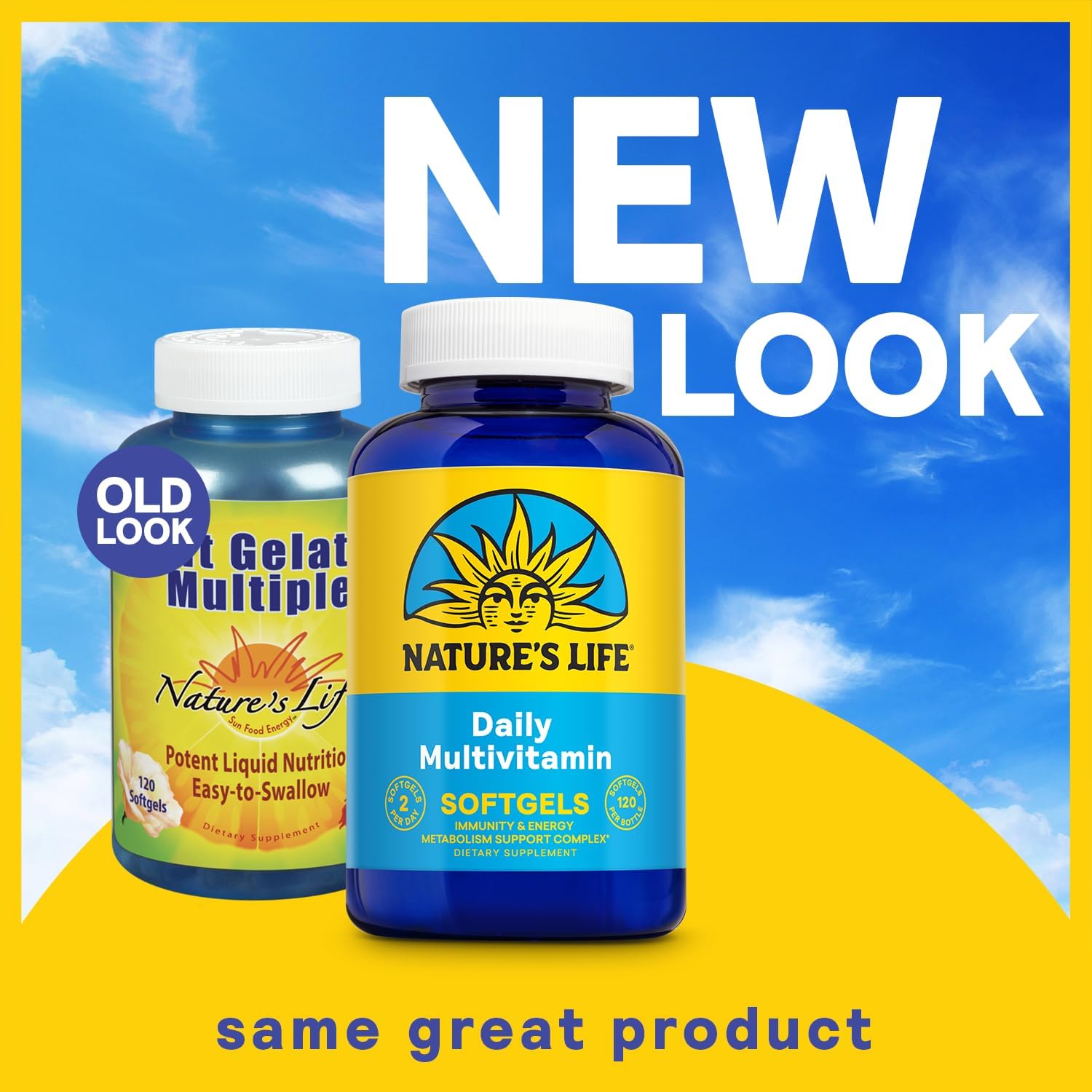 Nature’s Life Multivitamínico diario para hombres y mujeres, multivitamínico completo con hierro, valor diario de la mayoría de las vitaminas y