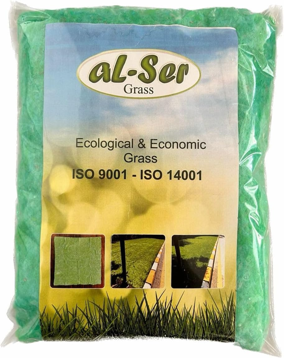 AL-SER – Tapete de semillas de césped biodegradable. Manta de semillas. Alfombra de semillas. Tómalo, colócalo en el suelo y riégalo. (10.76 pies