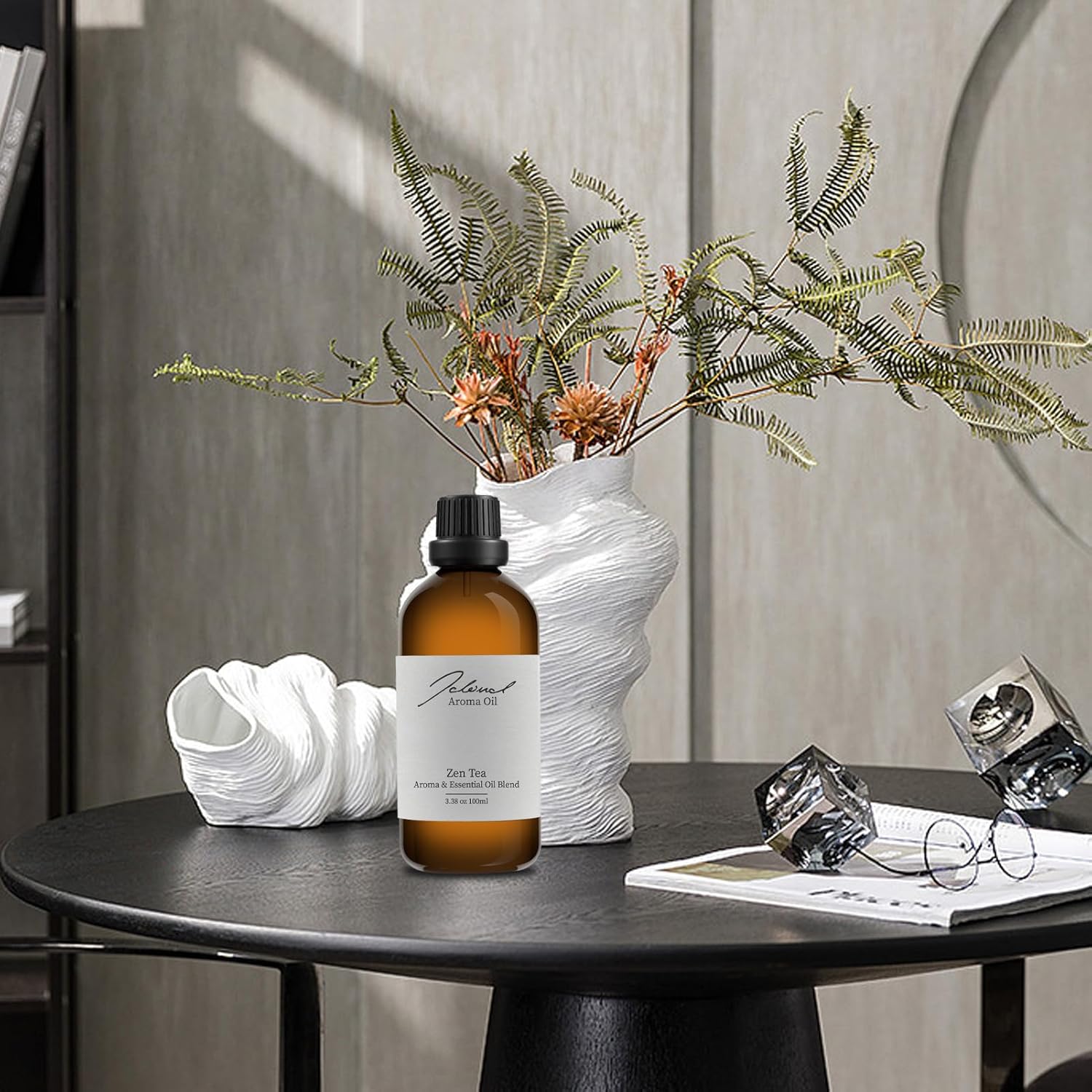 JCLOUD Aceite esencial de té zen para máquina de aire aromático  Colección de hotel – Aceite difusor de aromaterapia puro con té, rosa y madera de