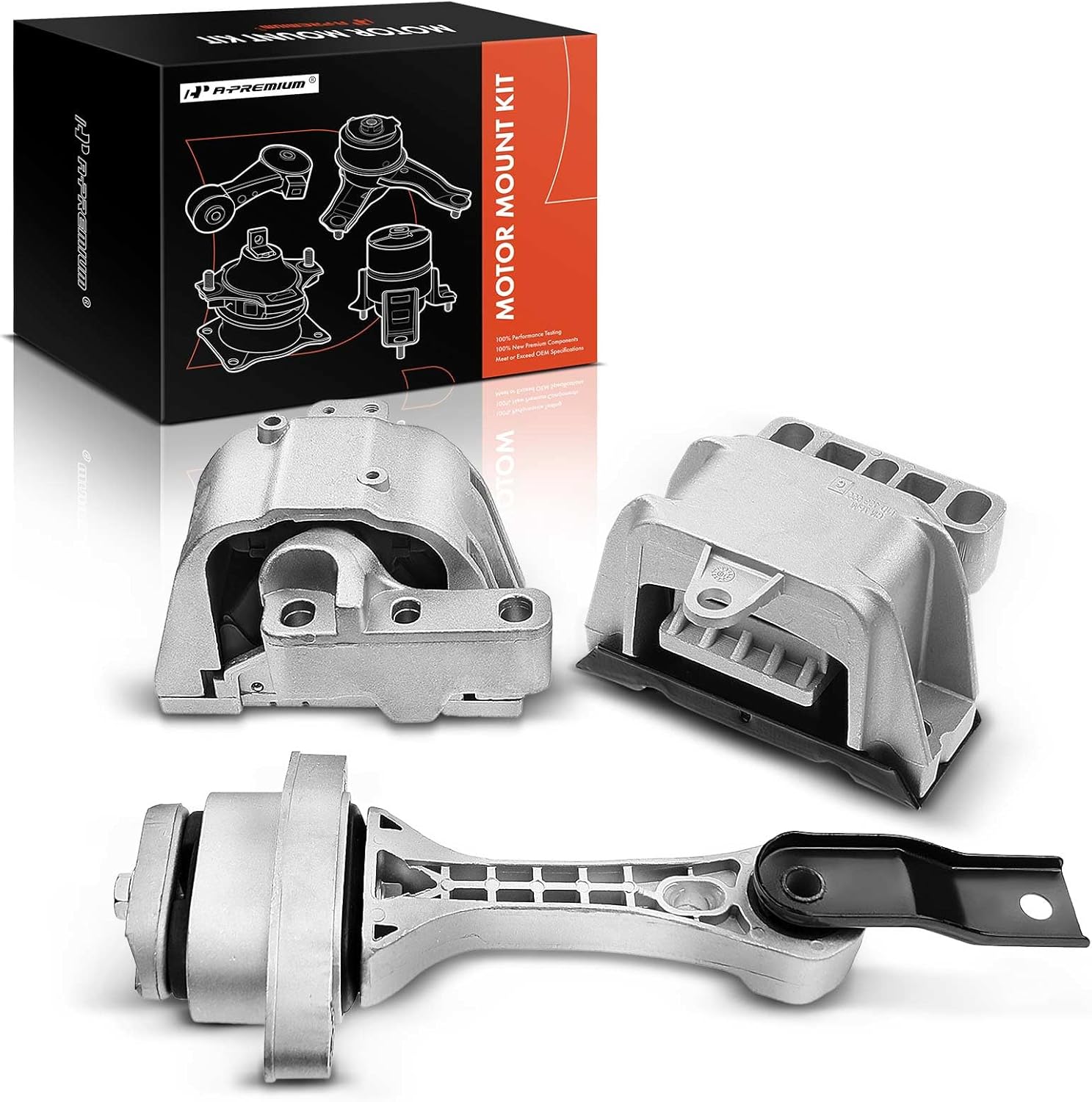 A-Premium Juego de 3 piezas de montaje de motor y montaje de transmisión compatible con Volkswagen VW Jetta 1999-2005, Golf 1999-2006, Beetle