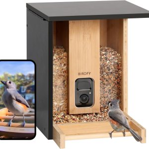 NETVUE Birdfy – Comedero inteligente mejorado para pájaros con cámara alimentado por energía solar, captura automáticamente cada pájaro y notifica a NETVUE Birdfy – Comedero inteligente mejorado para pájaros con cámara alimentado por energía solar, captura automáticamente cada pájaro y notifica a