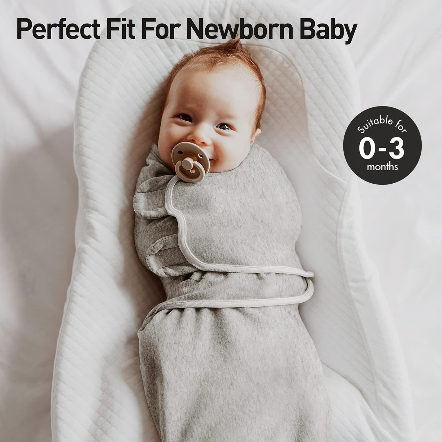 Soarwg Kids Oeko-TEX – Manta para envolver al bebé, manta orgánica para bebés de 0 a 3 meses, saco de envolver, ajustable, para recién nacido,