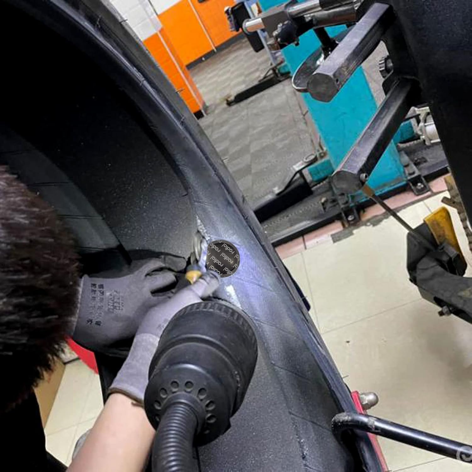 Flylin Parche de reparación de neumáticos, 80 piezas de 2.283 in redondos universales para neumáticos y tubos, parches fríos sin cámara, parches