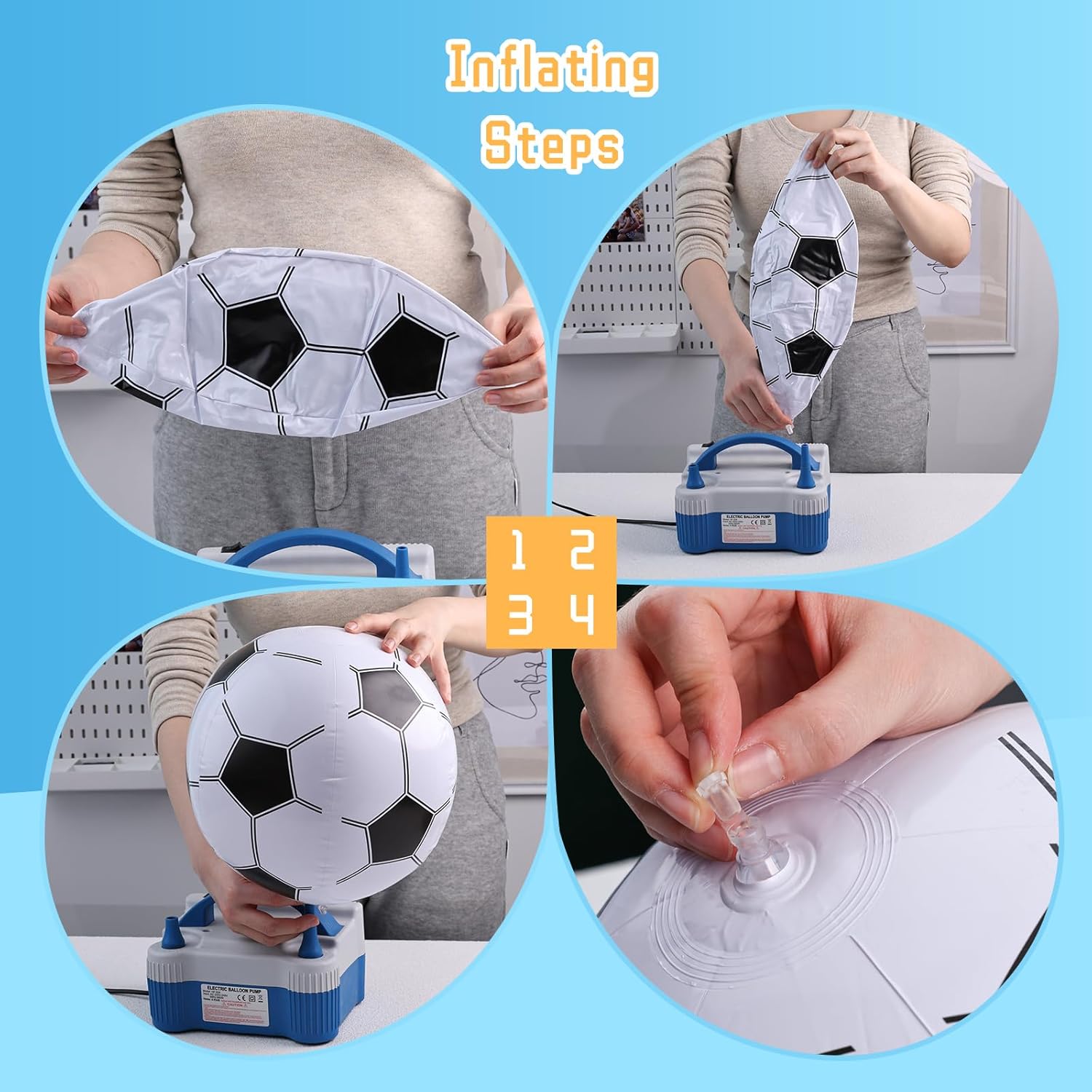 POPLAY 5 bolas inflables, pelotas inflables de playa de fútbol de 12 pulgadas para niños, recuerdos de fiesta de verano, piscina, juego de playa