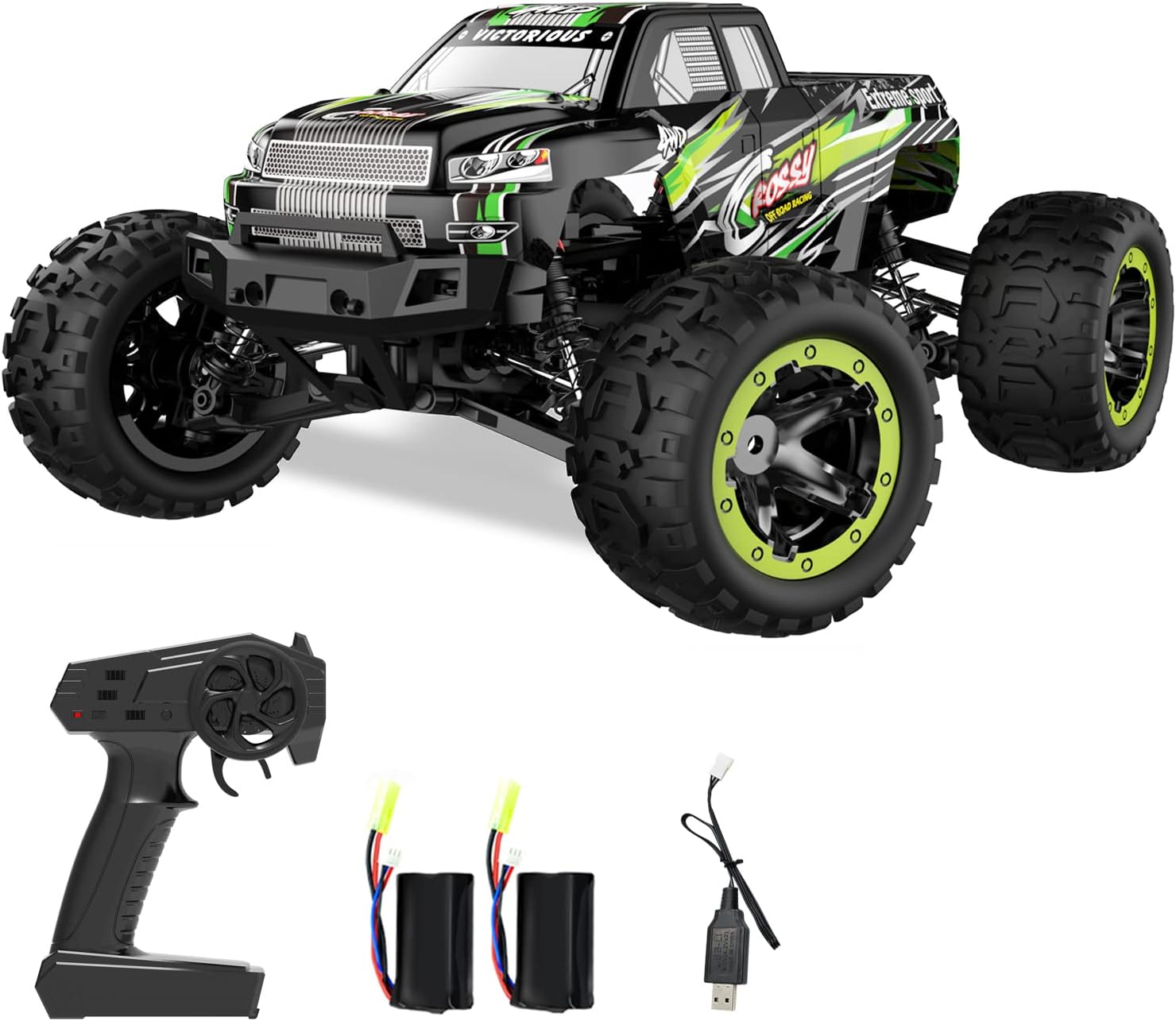 GoolRC Coche de control remoto, coches RC a escala 116, 24.9 mih, auto de escalada de carreras de alta velocidad, 2.4 GHz 4WD todo terreno