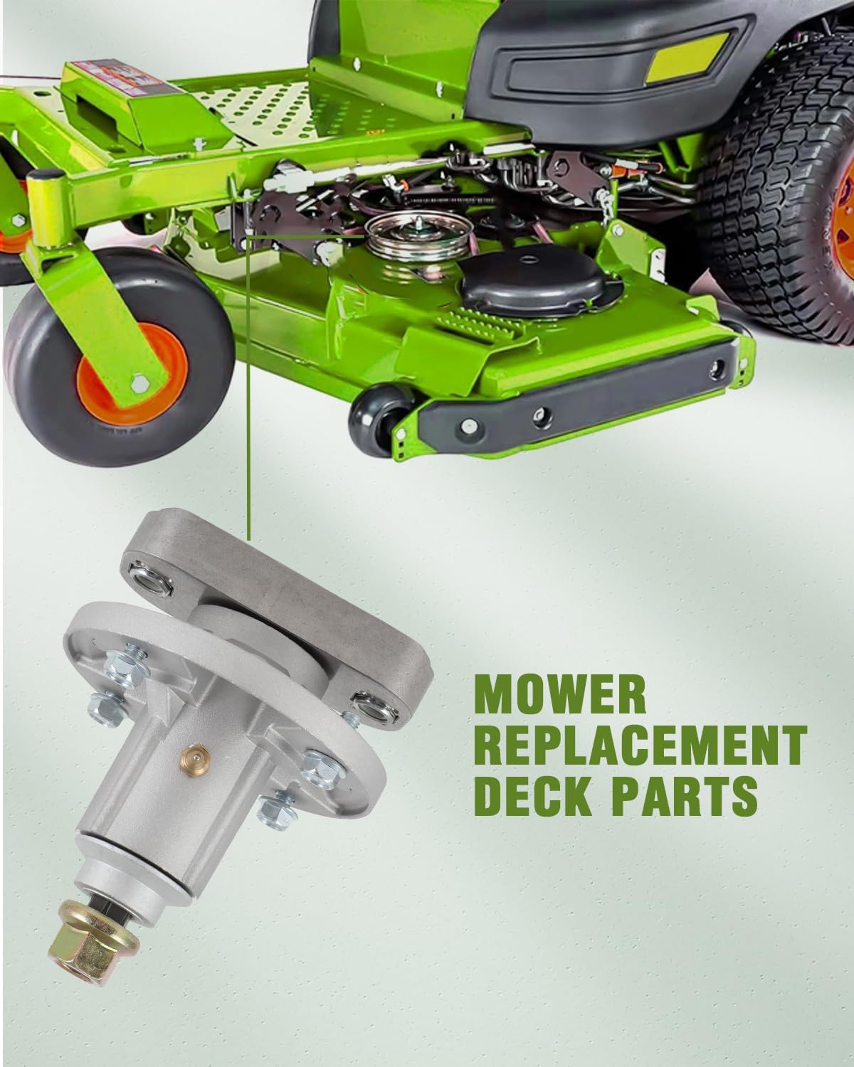 SCITOO Kit de reconstrucción de cubierta, kit de reconstrucción de 42 piezas de cortacésped compatible con John Deere 42 Deck GY20995 L100, L108,