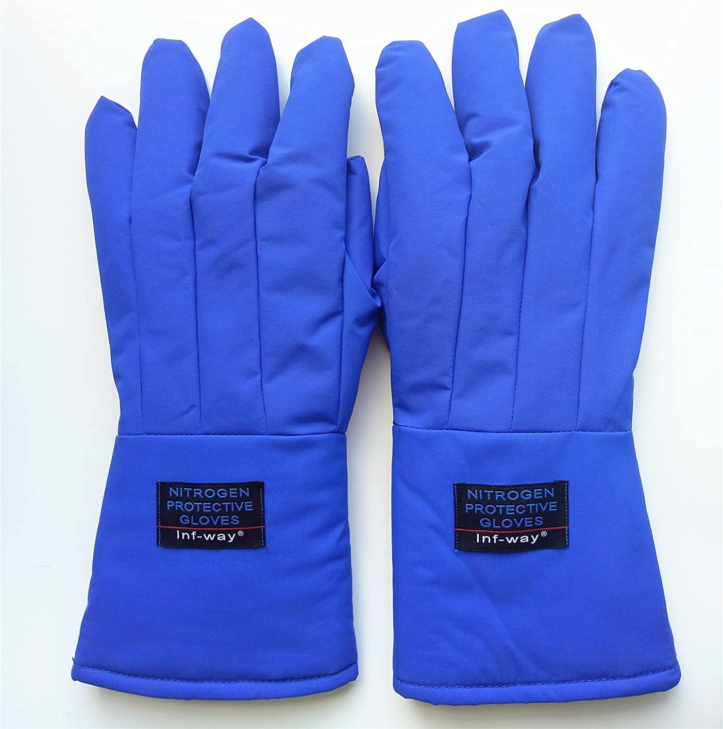 Inf-way Guantes criogénicos de baja temperatura LN2 guantes protectores de nitrógeno líquido de almacenamiento en frío Guantes de seguridad
