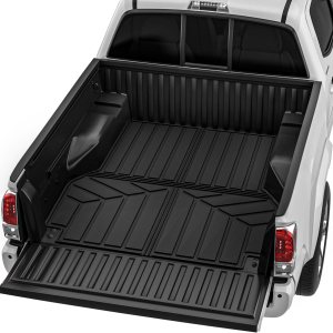 AUTOSAVER88 Tapete TPE para caja de camioneta Toyota Tacoma 2005-2023 con cama corta de 5 pies de 4 puertas, accesorios de Tacoma, tapete resistente AUTOSAVER88 Tapete TPE para caja de camioneta Toyota Tacoma 2005-2023 con cama corta de 5 pies de 4 puertas, accesorios de Tacoma, tapete resistente