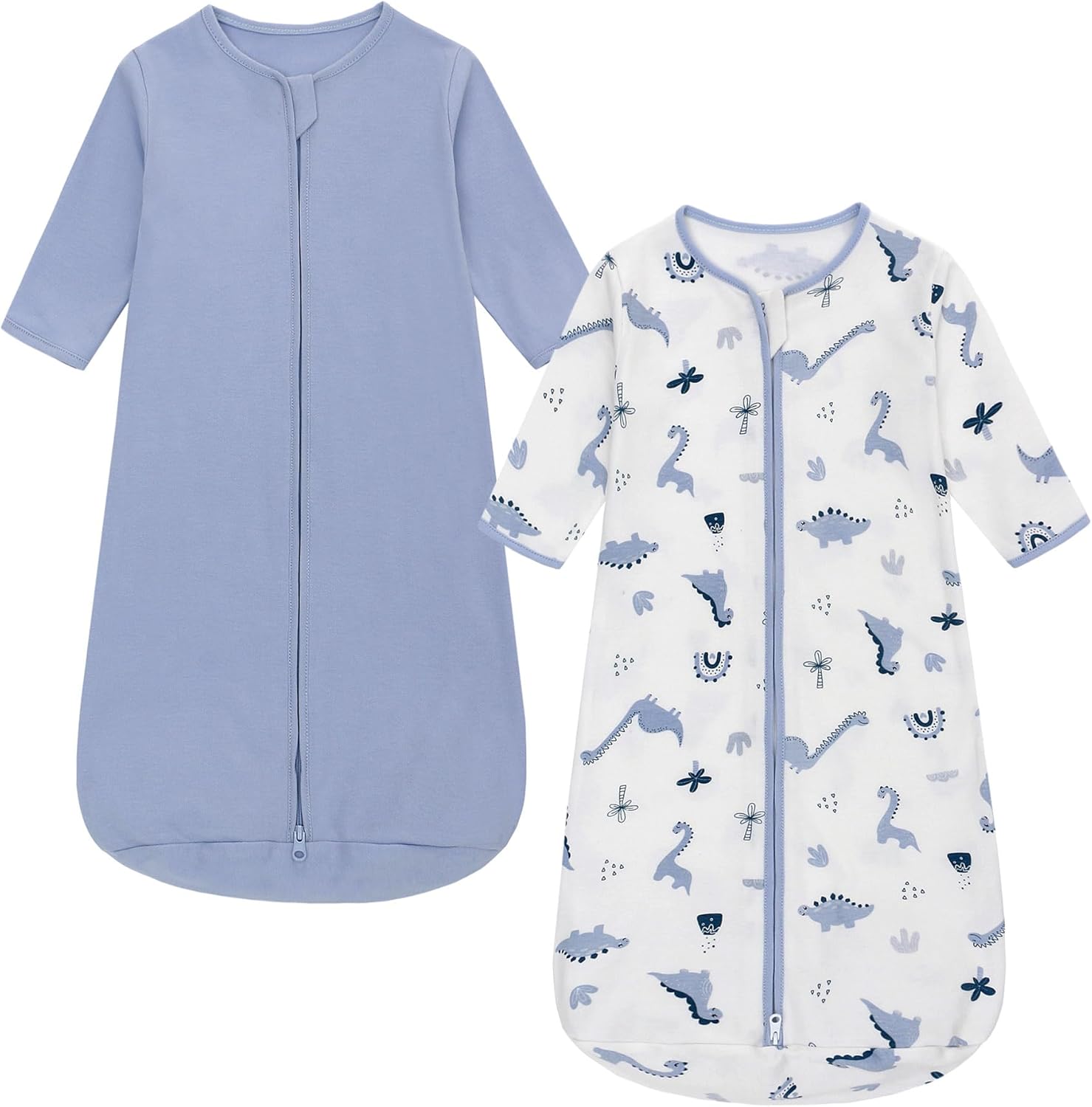 Saco de dormir para bebé, manta 100% algodón para bebé, saco de dormir de manga larga para niños pequeños de 0 a 18 meses