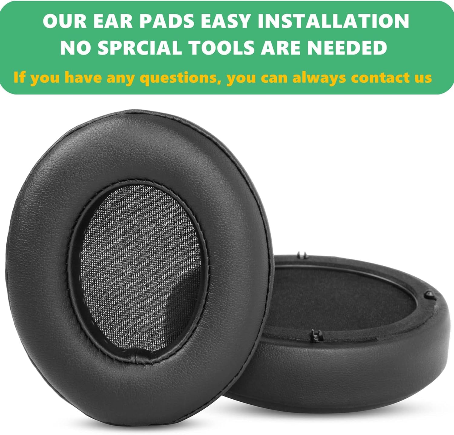 TaiZiChangQin W855BT – Almohadillas de repuesto compatibles con Edifier W855 W855BT W-855 W-855BT W 855 855BT de piel de proteína para auriculares