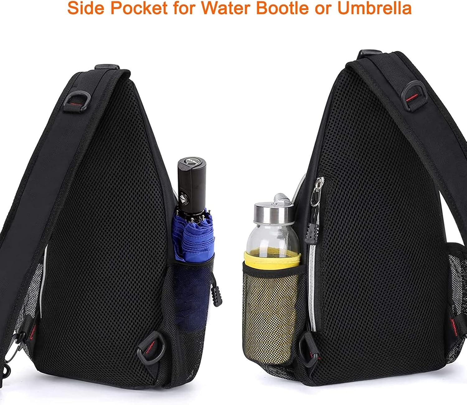 MOSISO – Minimochila bandolera, pequeña mochila de senderismo para viajes al aire libre, bolsa de deporte de estilo informal