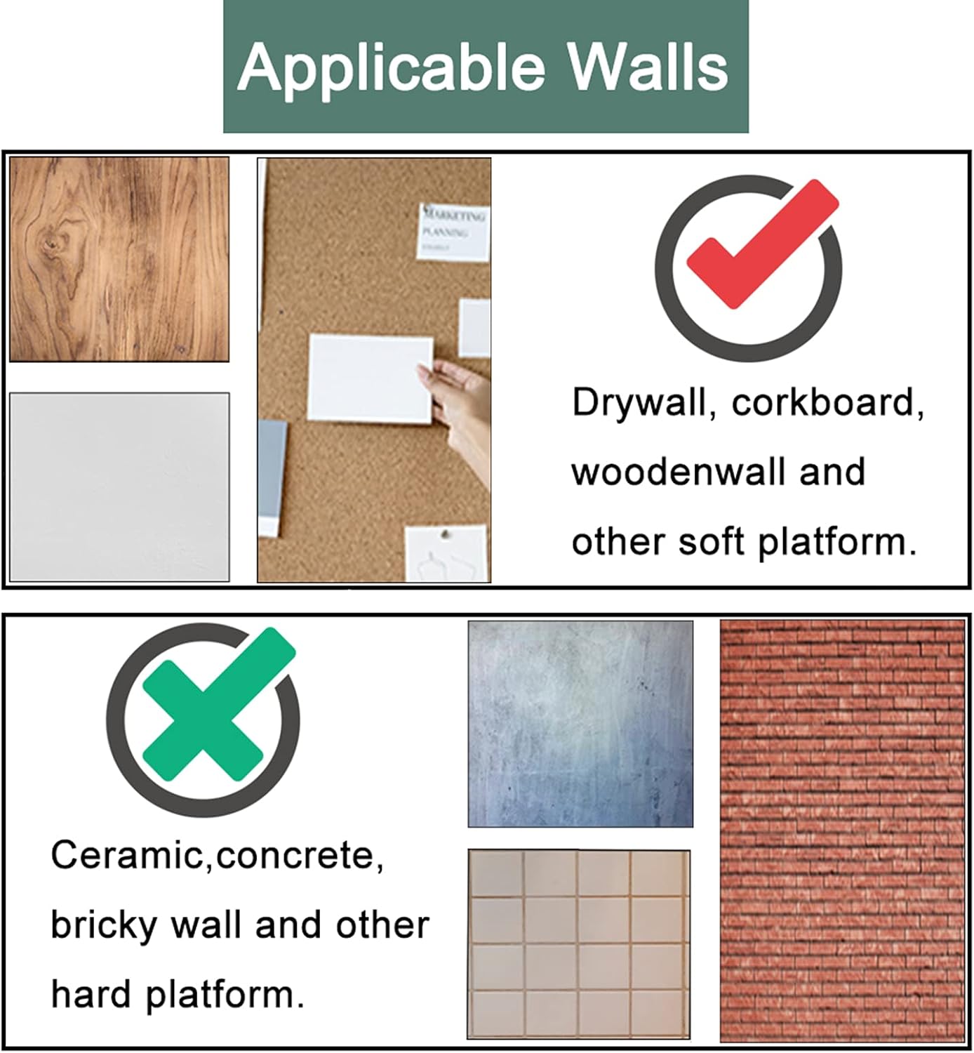 30 ganchos de pared, ganchos de pared de doble cabeza para colgar en la pared, decoración amigable para inquilinos, ganchos pequeños para marcos de