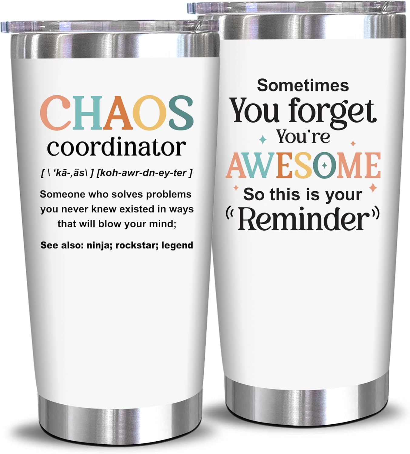 NewEleven Regalos para mujeres  Regalos de coordinadora del caos para mujeres, jefe, gerente, compañero de trabajo, mejor amiga  Gracias,