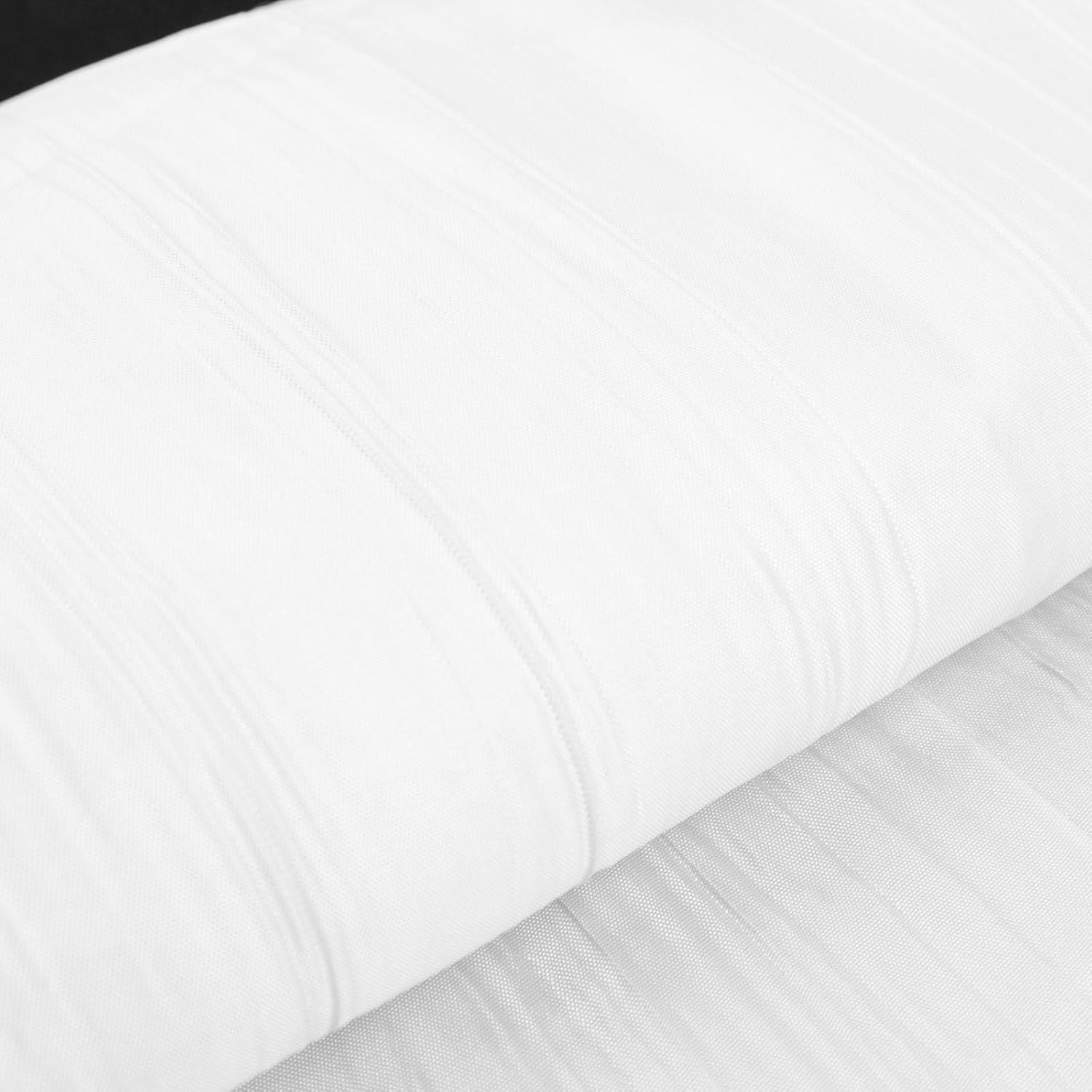 Efavormart – Perno de tela de tafetán arrugado de acordeón blanco de 54 x 10 yardas para decoración de bodas, fiestas de cumpleaños, bailes, eventos