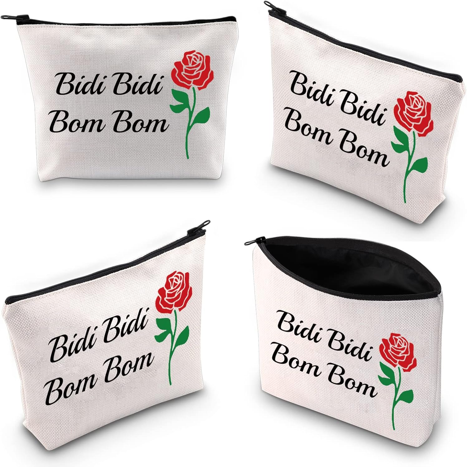 XYANFA Singer Selen Bolsa de Maquillaje Bidi Bidi Bom Bom Selen Latin Dance Lyric Gift Singer Fans Zipper Pouch, Bidi Bom, Moda