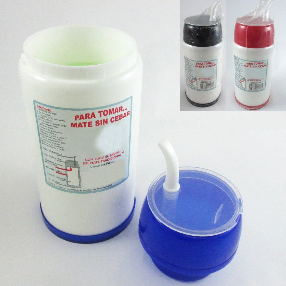 Matelisto Mate Botella de Bebida Taza de Pajita Bombilla Kit Termo Agua Caliente Portátil