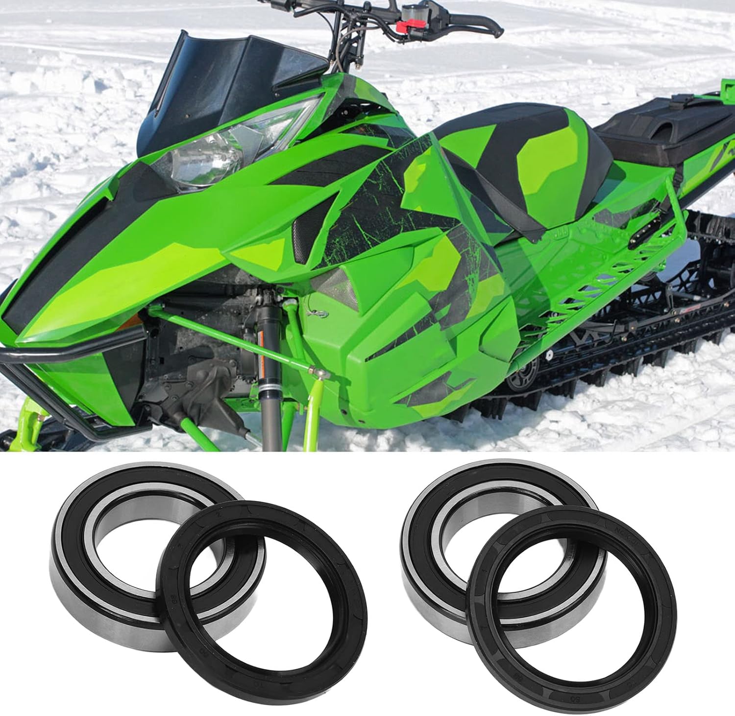 Juego de sellos de rodamientos de rueda de eje trasero 25 1331 Reemplazo para Suzuki LtZ400 QuadSport Z 2003 2008 Kit de sellos de rodamientos de