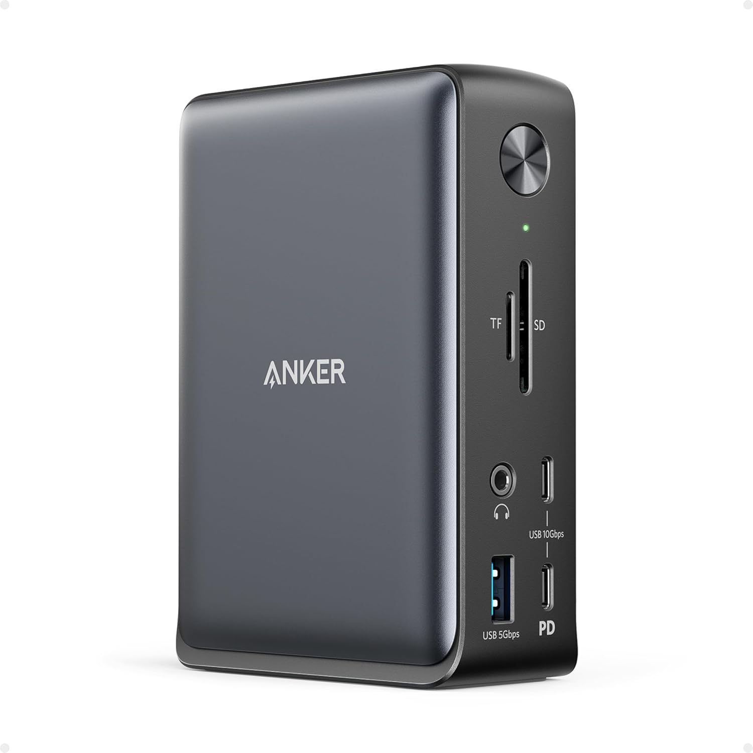 Anker Estación de acoplamiento, estación de acoplamiento Anker 575 USB-C (13 en 1), pantalla triple, HDMI 4K, USB-C de 10 Gbps y datos USB-A de 5