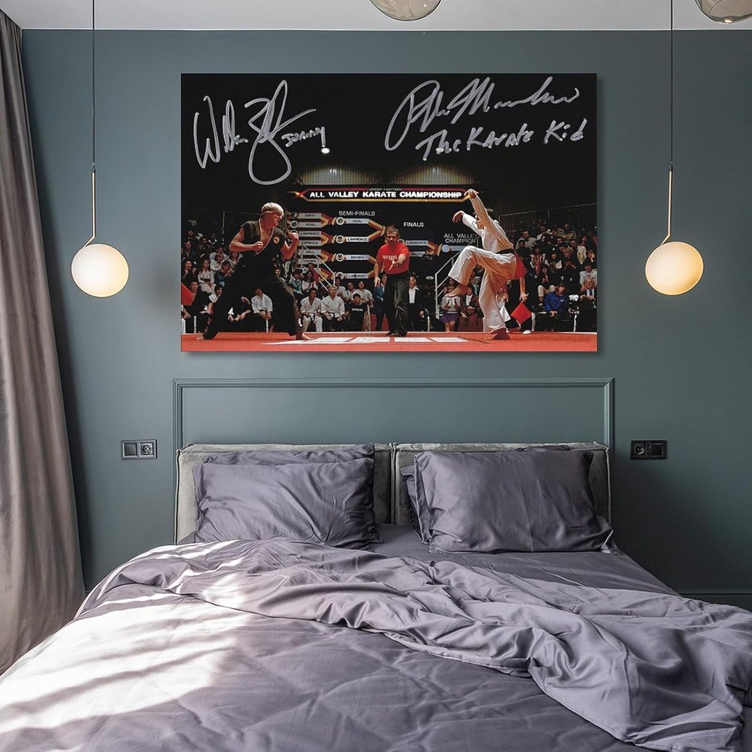Pósteres de película The Karate Kid de 1984, pósteres firmados de los años 80, pósteres vintage geniales, impresiones artísticas en lienzo para