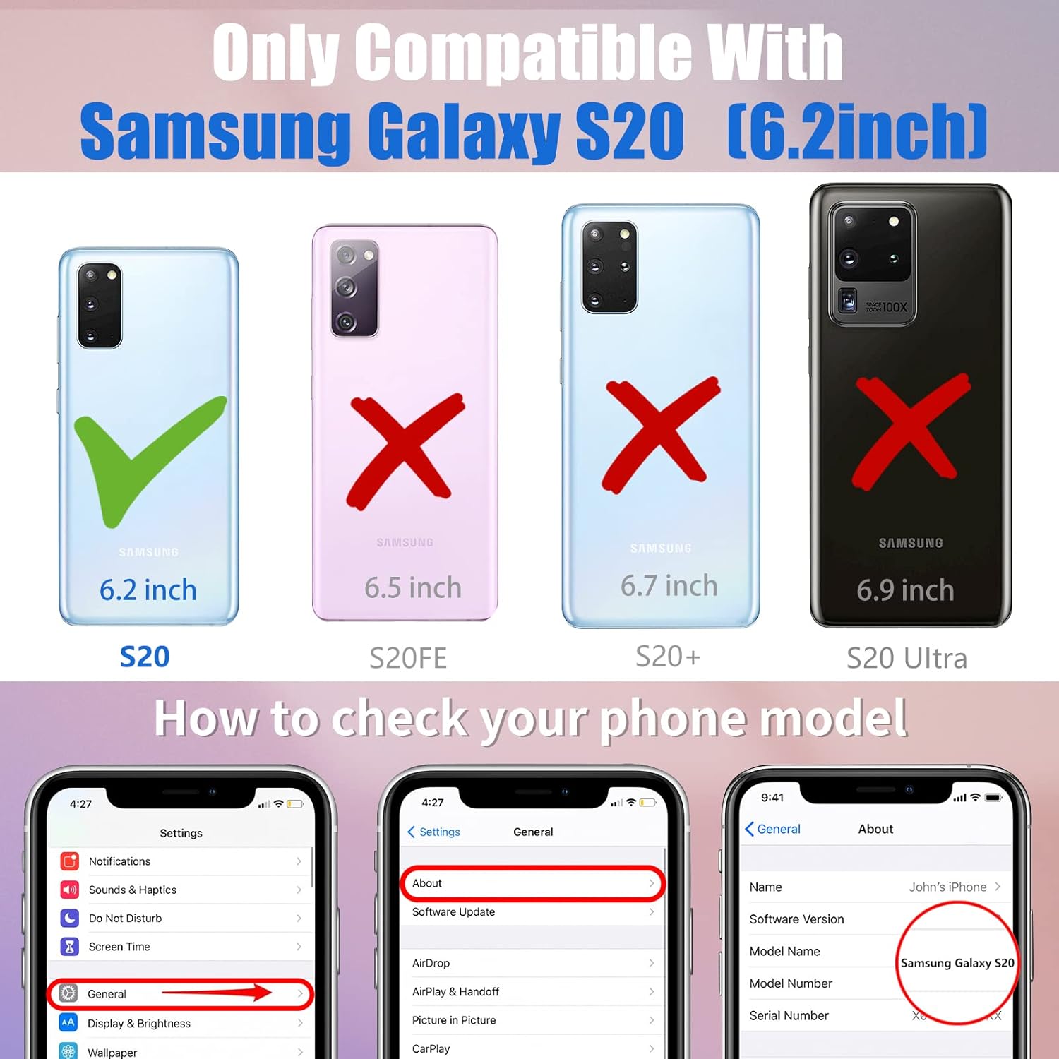 Toycamp Funda para Samsung Galaxy S20 para mujer, diseño de leopardo divertido y bonito diseño de labios femeninos para niñas y adolescentes, (6.2