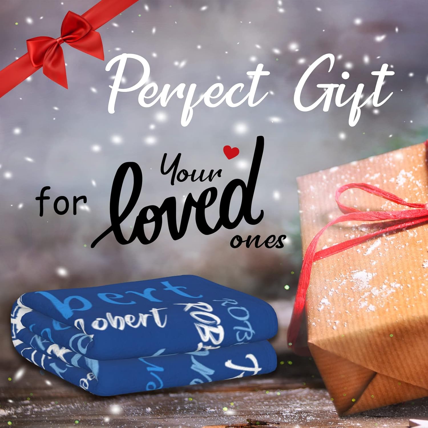 Manta personalizada con nombre, manta de franela suave y ligera con nombre para hombres, mujeres, niños, niñas, niños, regalos personalizados para
