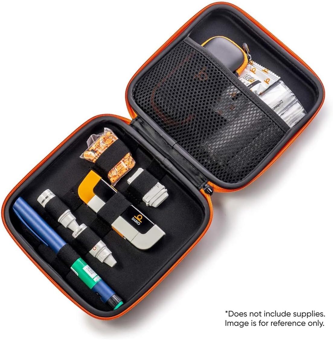 Funda organizadora de viaje para control de diabetes, Lancetas y tiras de prueba