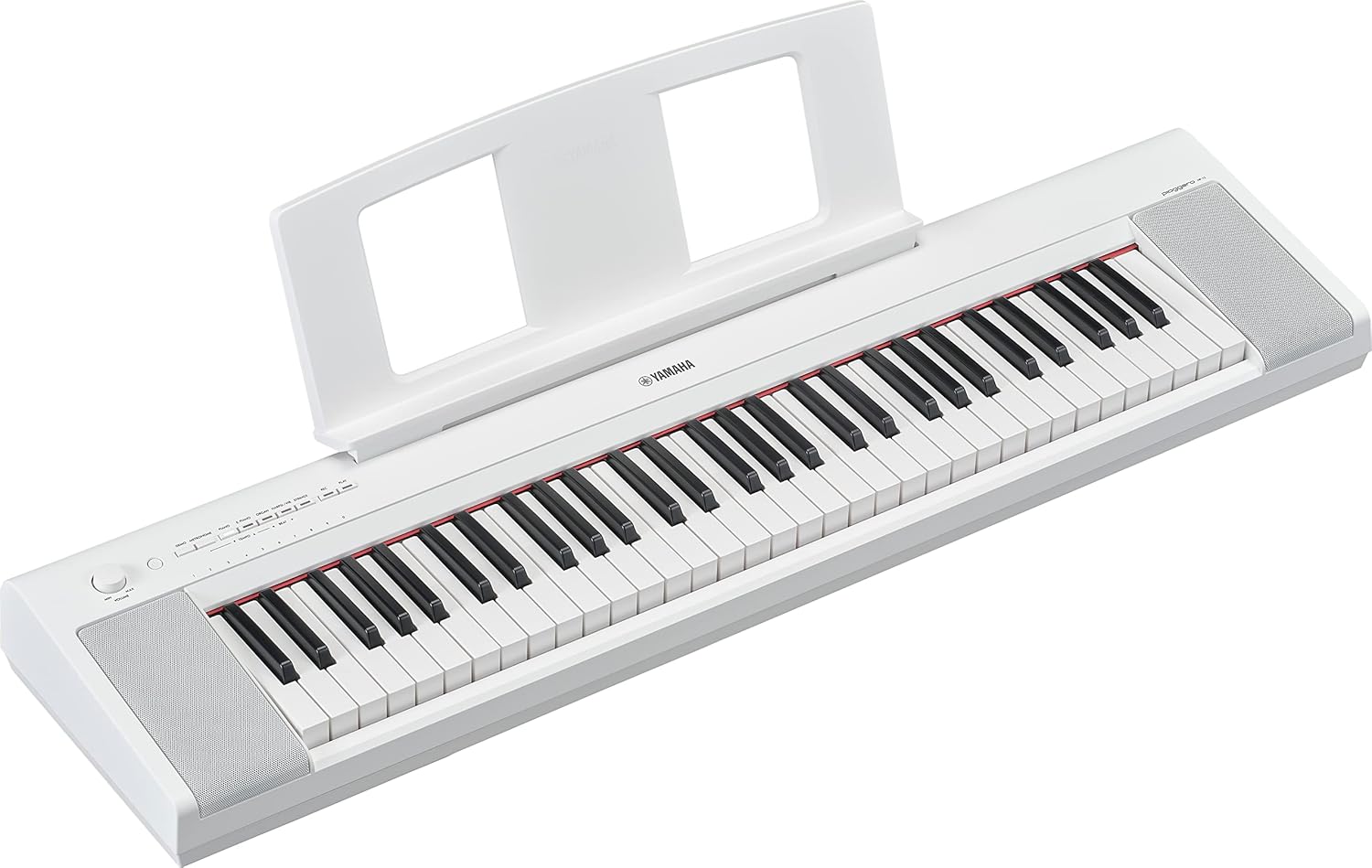 Yamaha Piano digital ultraportátil Piaggero de 61 teclas, negro (NP15WH)