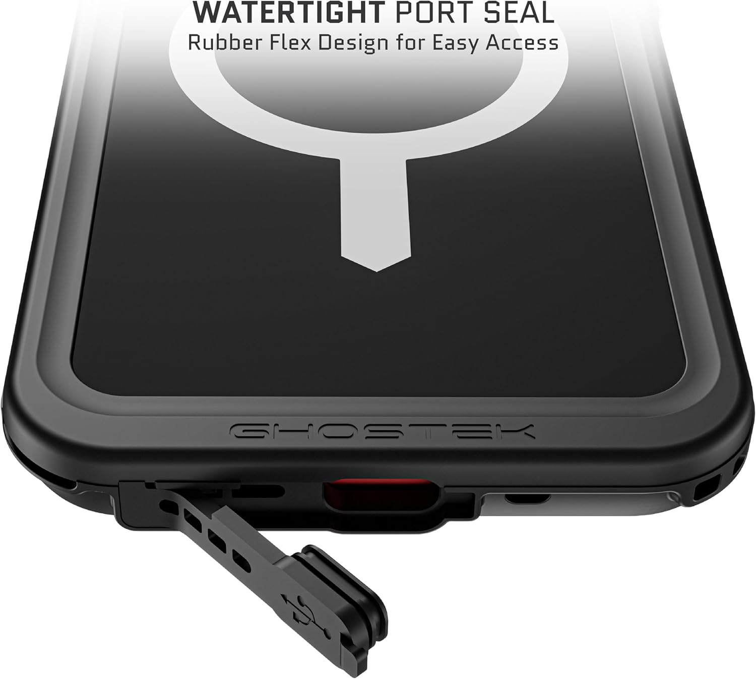 Ghostek Nautical Slim – Funda impermeable para iPhone 15 Plus, protector de pantalla y protector de cámara integrados, compatible con accesorios