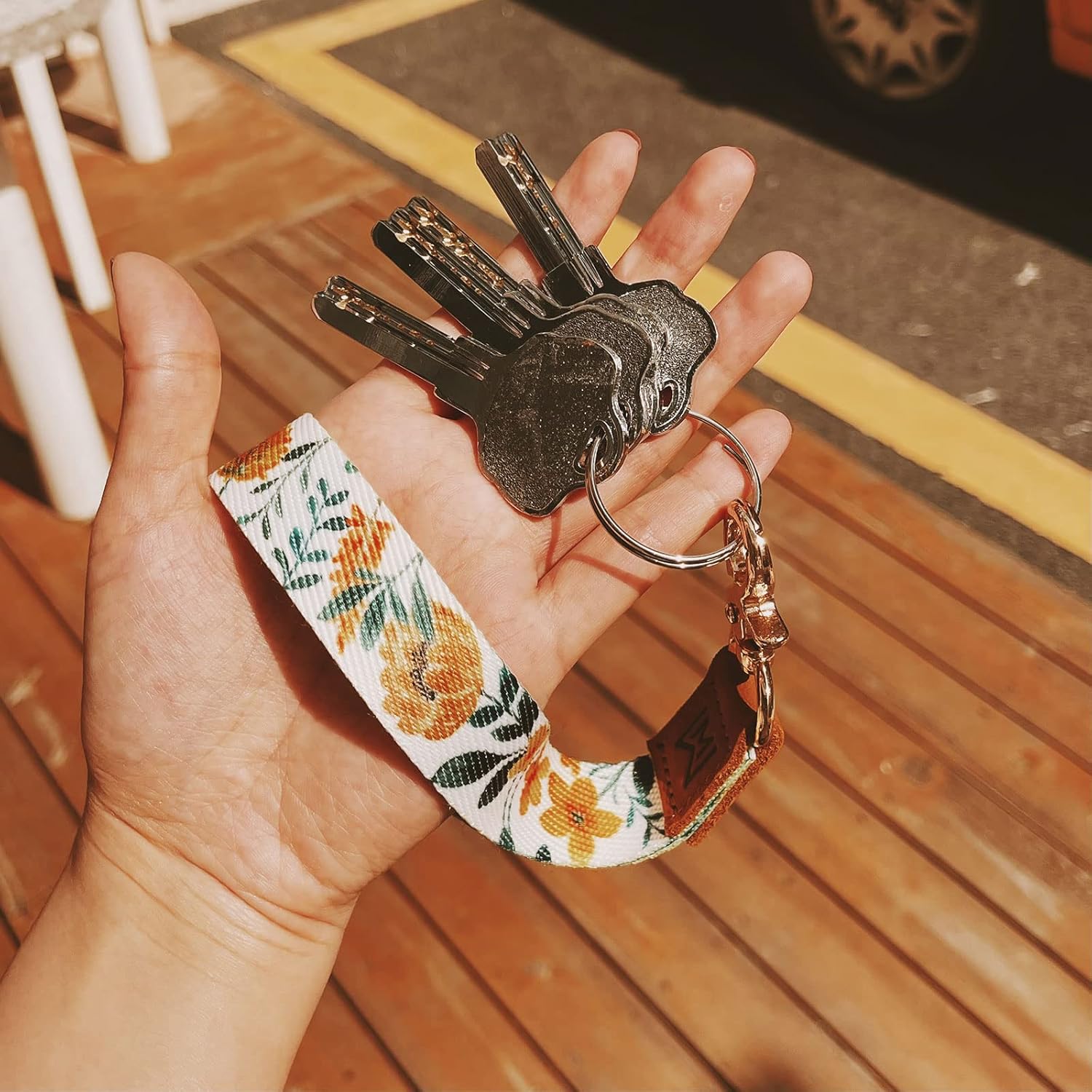 Llavero de pulsera, cordón de muñeca, cordones para llaves, correa de muñeca para teléfono, lindo soporte para llavero para mujer, correa de muñeca