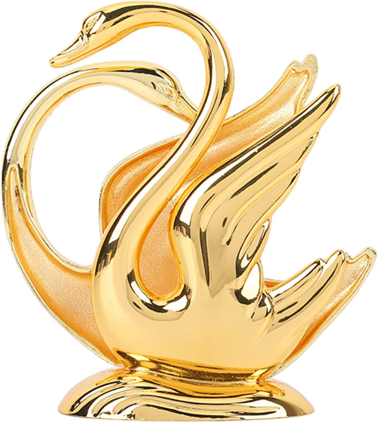 Servilleteros dorados, soporte de servilleta de cisne de metal inoxidable, elegante soporte de servilleta de mesa moderno dorado, soporte
