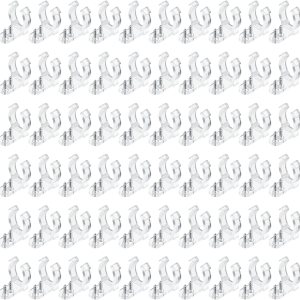 Mudder 200 clips de luz LED de 12 pulgada con 400 tornillos, cuerda de montaje de PVC transparente, clips de luz para colgar en Navidad, montaje en Mudder 200 clips de luz LED de 12 pulgada con 400 tornillos, cuerda de montaje de PVC transparente, clips de luz para colgar en Navidad, montaje en