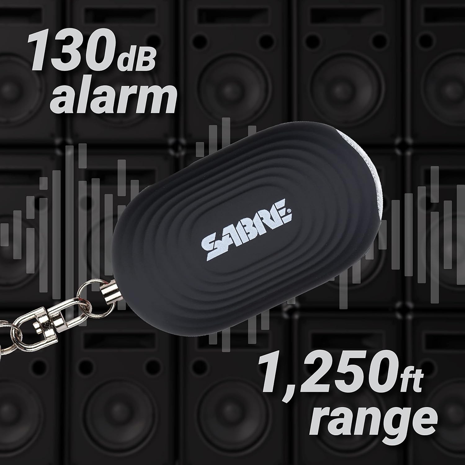 SABRE Kit de seguridad personal con spray de pimienta y alarma personal 2 en 1 con luz LED, 0.54 onzas líquidas, 25 ráfagas, alarma de 130 dB,