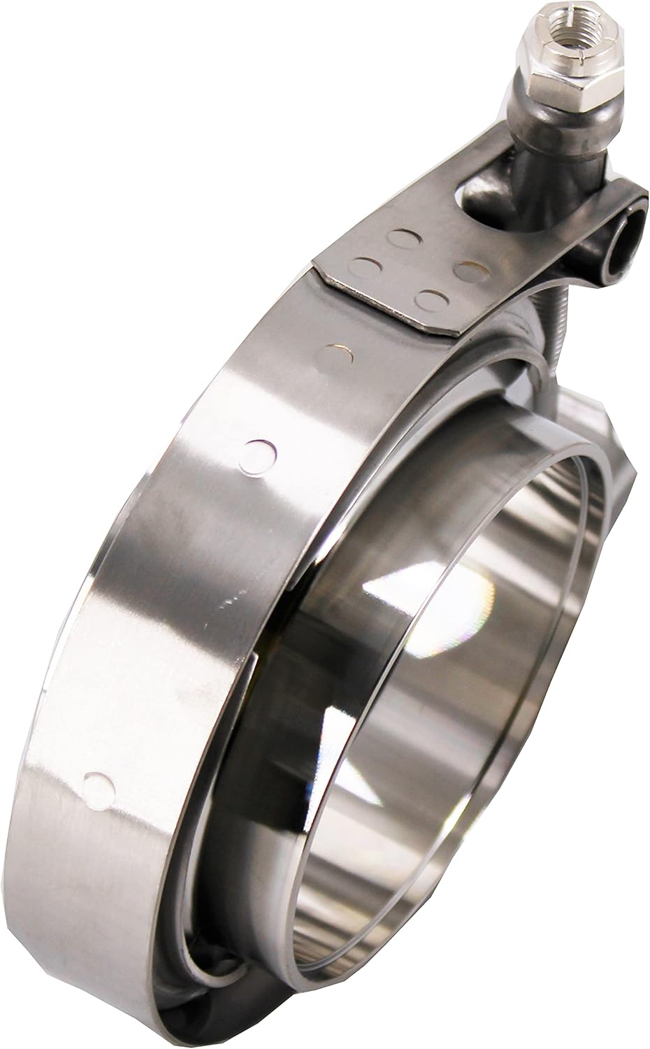 Abrazadera de escape turbo de acero inoxidable 304 de liberación rápida de 2.5 pulgadas con brida hembra macho
