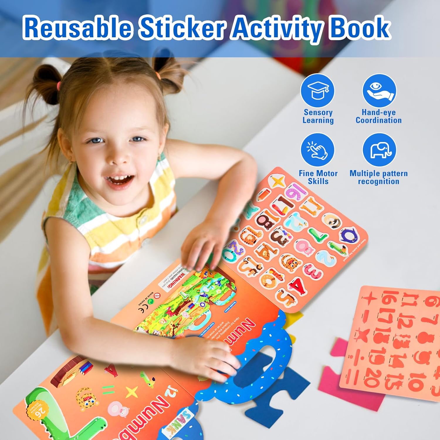Sank Libro silencioso portátil de gelatina, libro ocupado para niños pequeños, 6 temas de actividades de aprendizaje preescolar, libro silencioso,