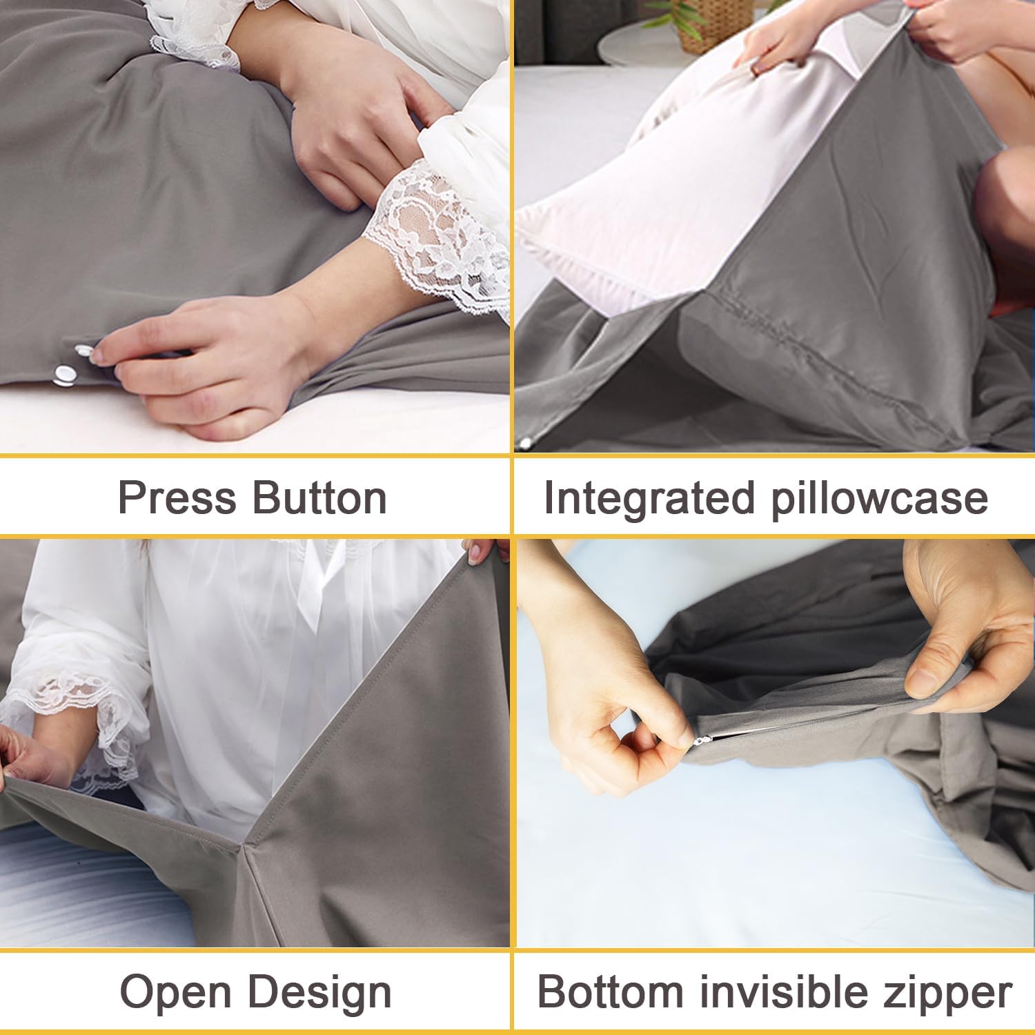 KOMUSMO – Forro para saco de dormir con cremallera, saco de dormir ligero de viaje, portátil, compacto, para campamento, longitud completa y 4
