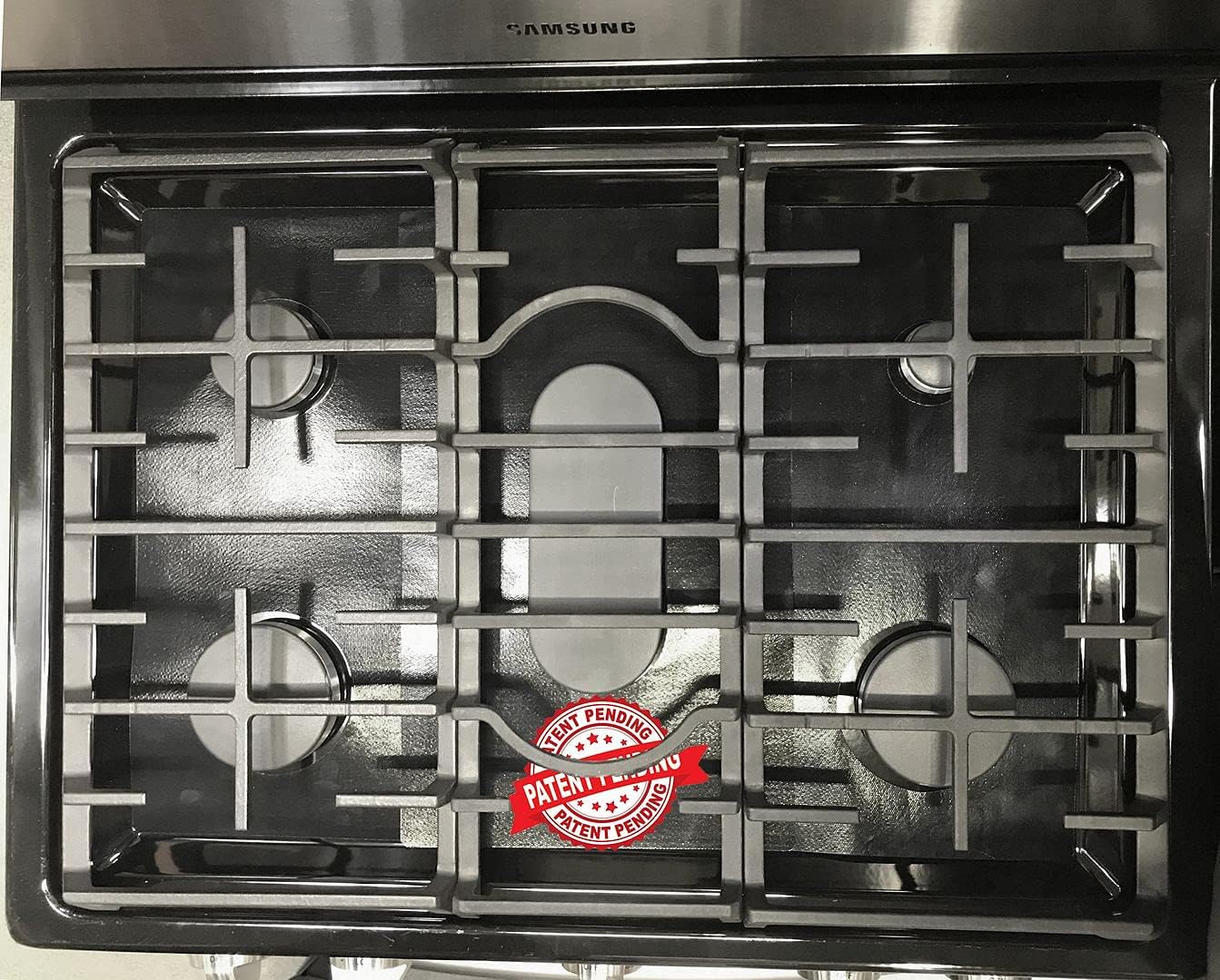 Protectores de estufa Premium Plus para la gama de gas Frigidaire modelo FGGF3059TDA, corte personalizado, revestimiento de estufa fácil de limpiar,