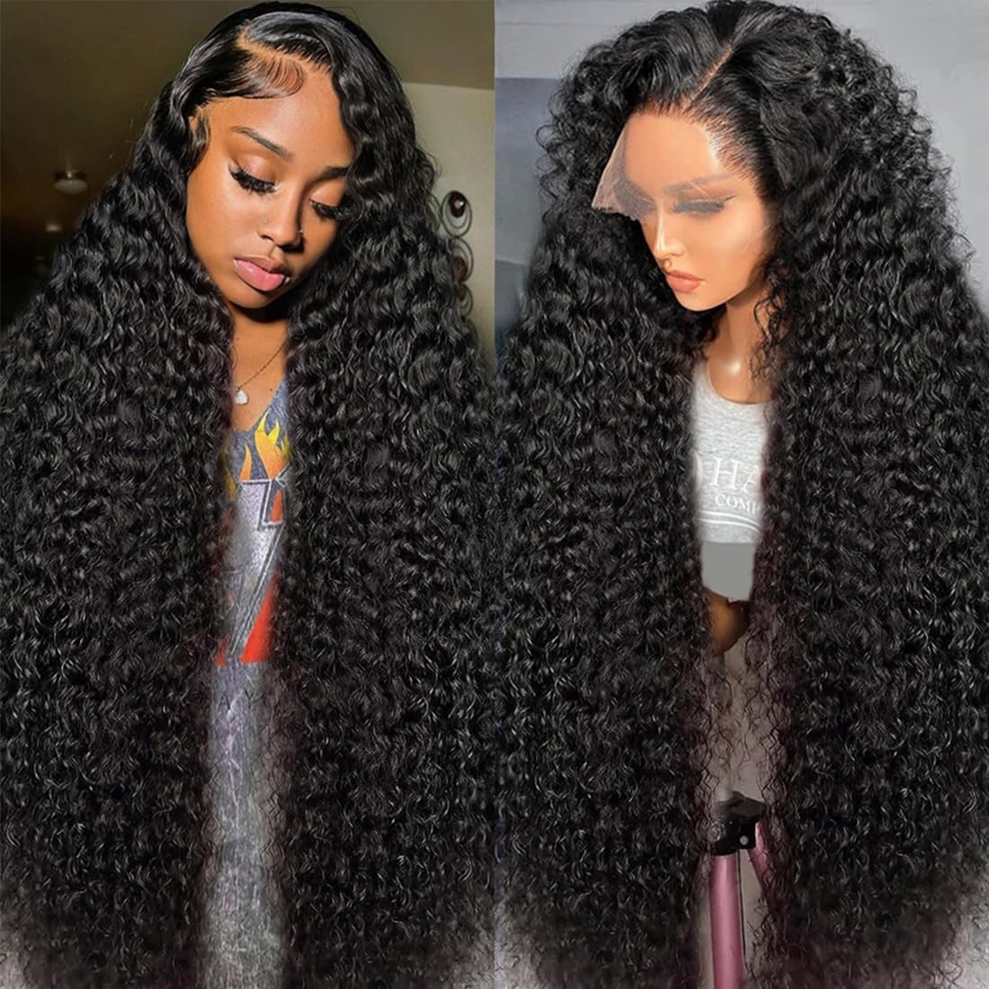 Pelucas de cabello humano ondulado con encaje frontal transparente HD de 13 x 6 y 250 de densidad, sin pegamento, precortadas, precortadas, con